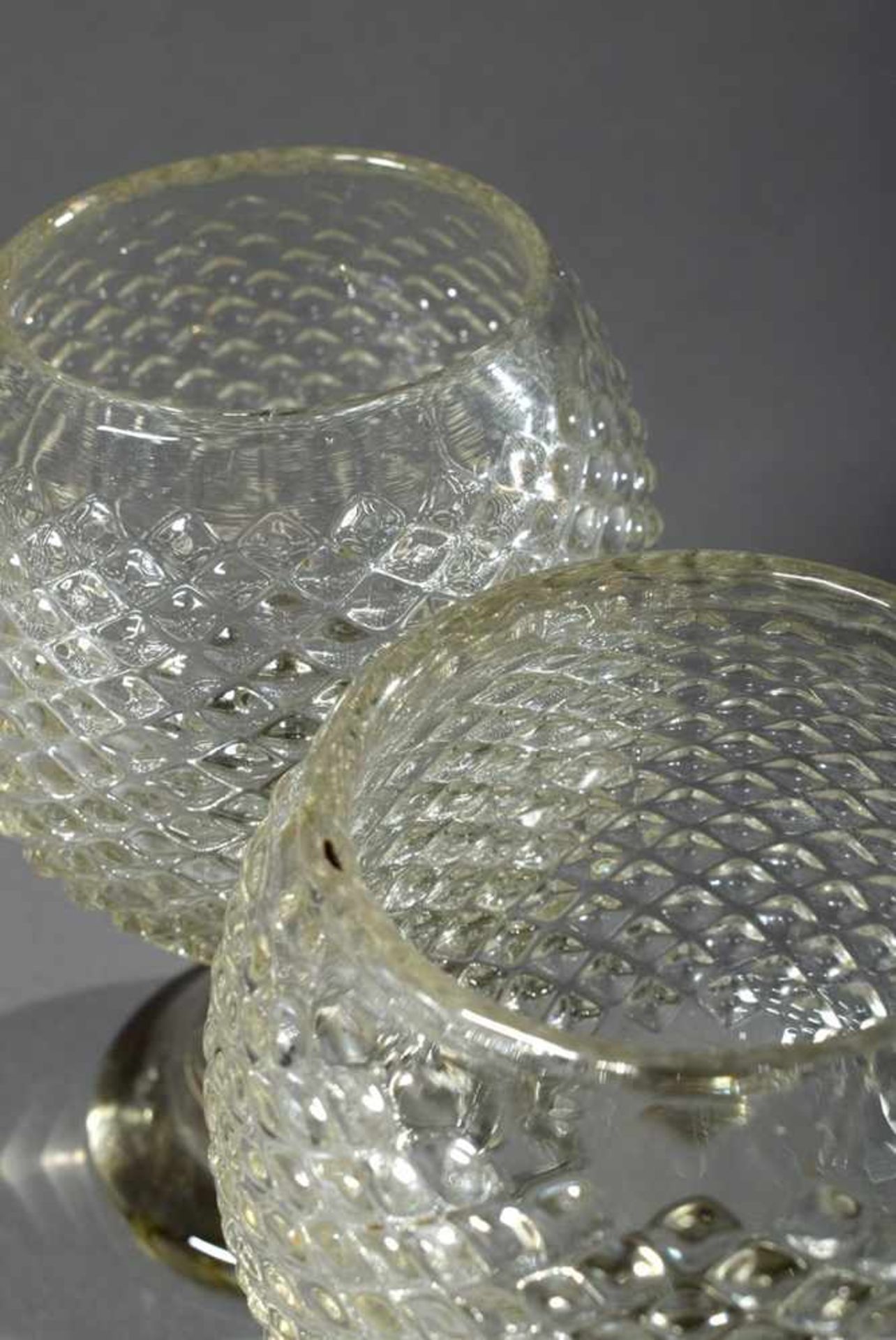 2 Diverse rustikale "Igel" Gläser in die Form geblasen, H. 18,5cm2 Various rustic "hedgehog" glasses - Image 3 of 3