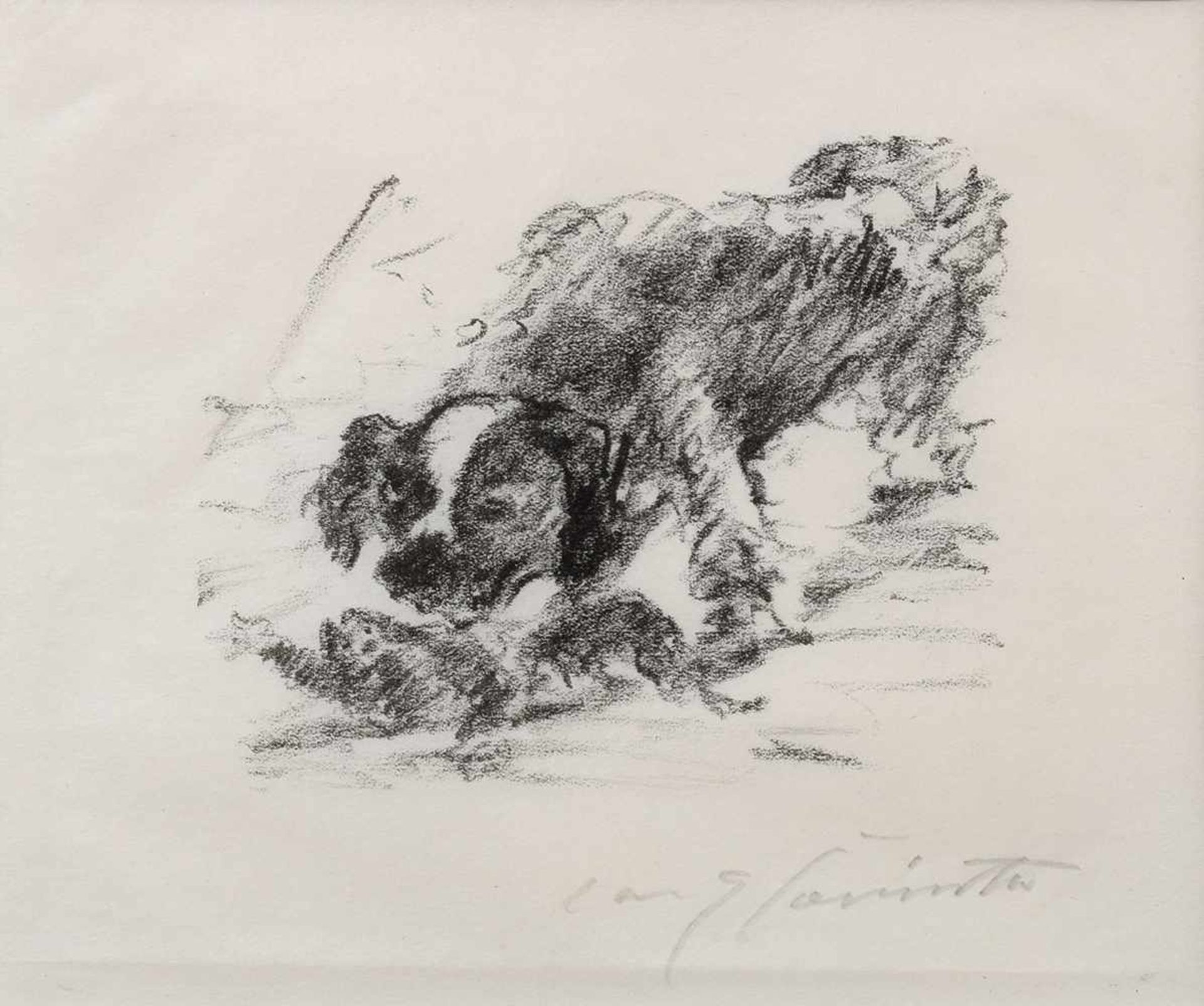 Corinth, Lovis (1858-1925) „Gulliver und der Hund“ aus der Folge „Gullivers Reise ins Land der