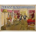 Werbeplakat "W. Uessem's Third Generation in their acrobatic sketch..Artists children",