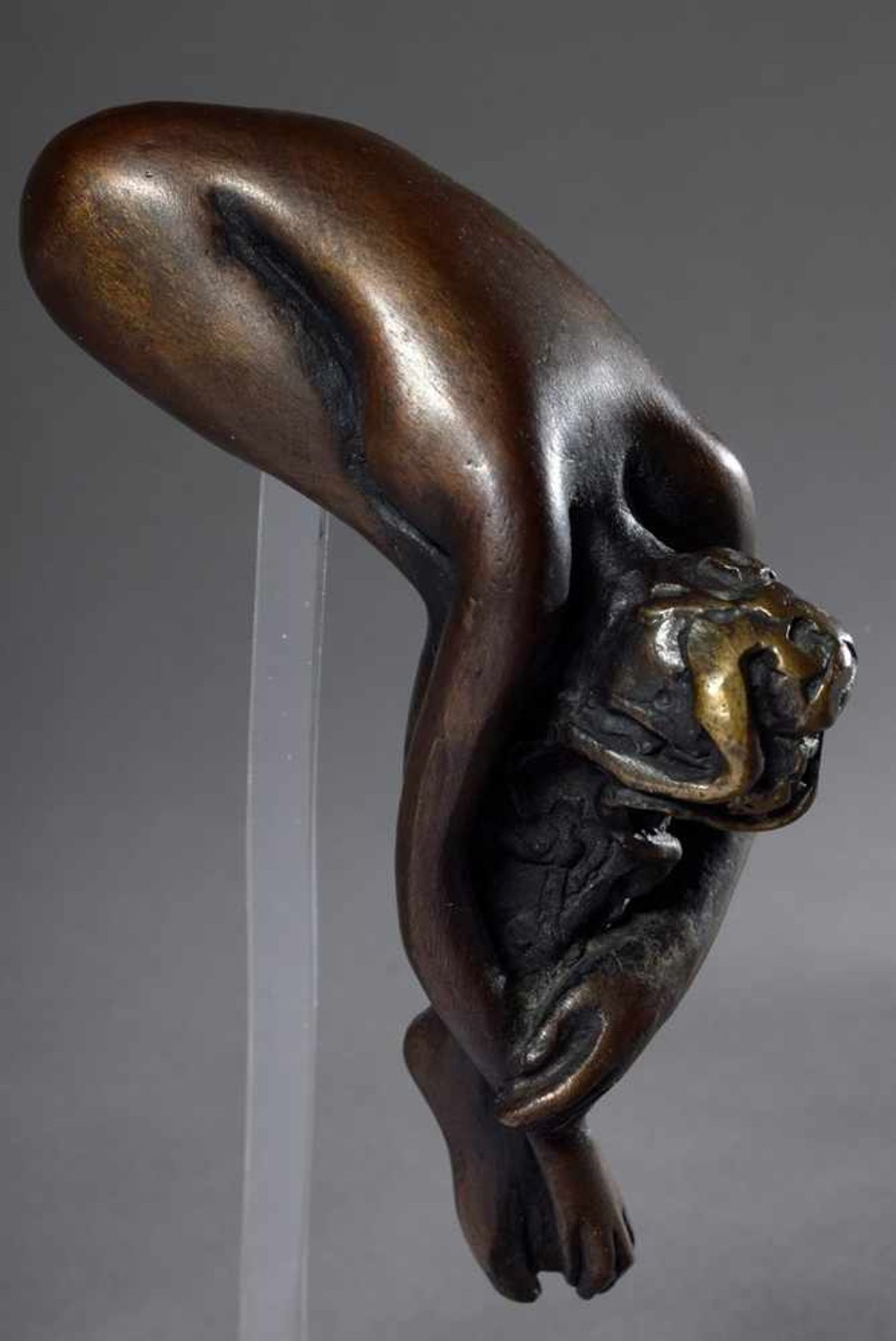 Bruni, Bruno (* 1935) "Iride", Bronze 3268/14999, sign./num., Deckel eines Parfumflakons, L. 11, - Image 2 of 5