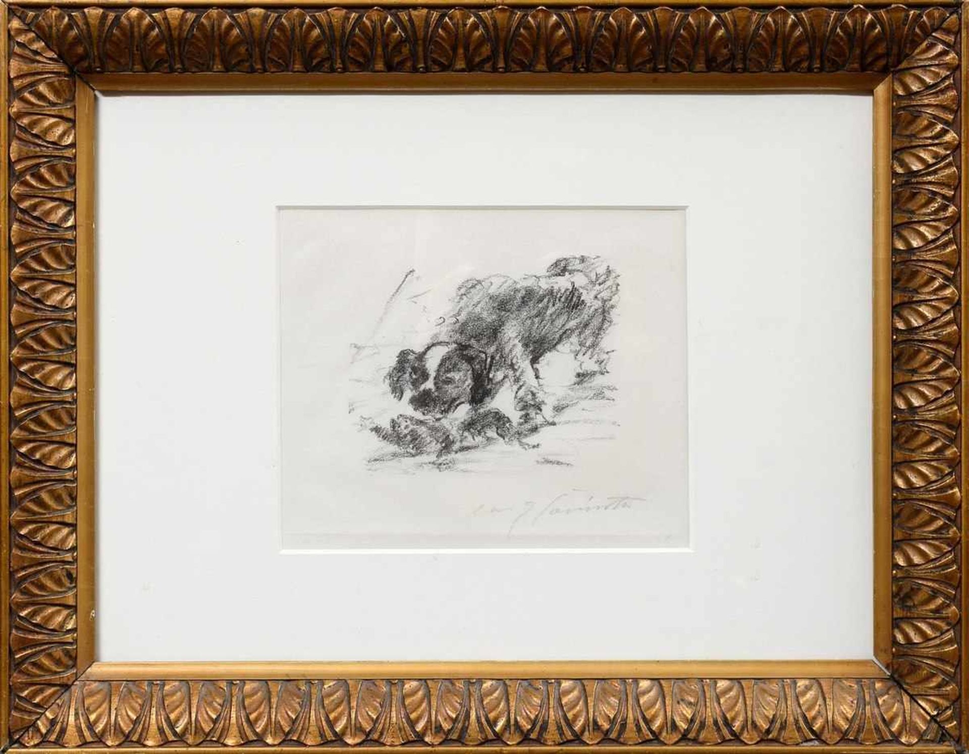 Corinth, Lovis (1858-1925) „Gulliver und der Hund“ aus der Folge „Gullivers Reise ins Land der - Bild 2 aus 3