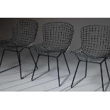 9 Bertoia, Harry (1915-1978) "Wire Chairs", Entw.: 1952, Ausf.: 60er Jahre, schwarz lackiertes