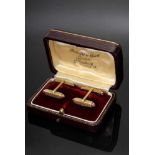 Elegante GG/RG 585 Manschettenknöpfe, 7,5g, 2x2cmElegant GG/RG 585 cufflinks, 7,5g, 2x2cm- - -16.