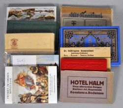 KLEINALBEN mit Ansichtskarten, Hotel Halm, Dr. Büdingens Sanatorium, Konstanz, Hus-Album,
