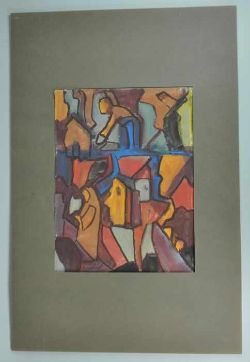 KRIPPENDORF Franz (Innsbruck 1907 - 1982 München) 3 Ansichten, abstrahierende polychrome