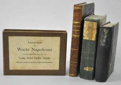 KONVOLUT NAPOLEONICA bestehend aus 4 Bänden, verschieden