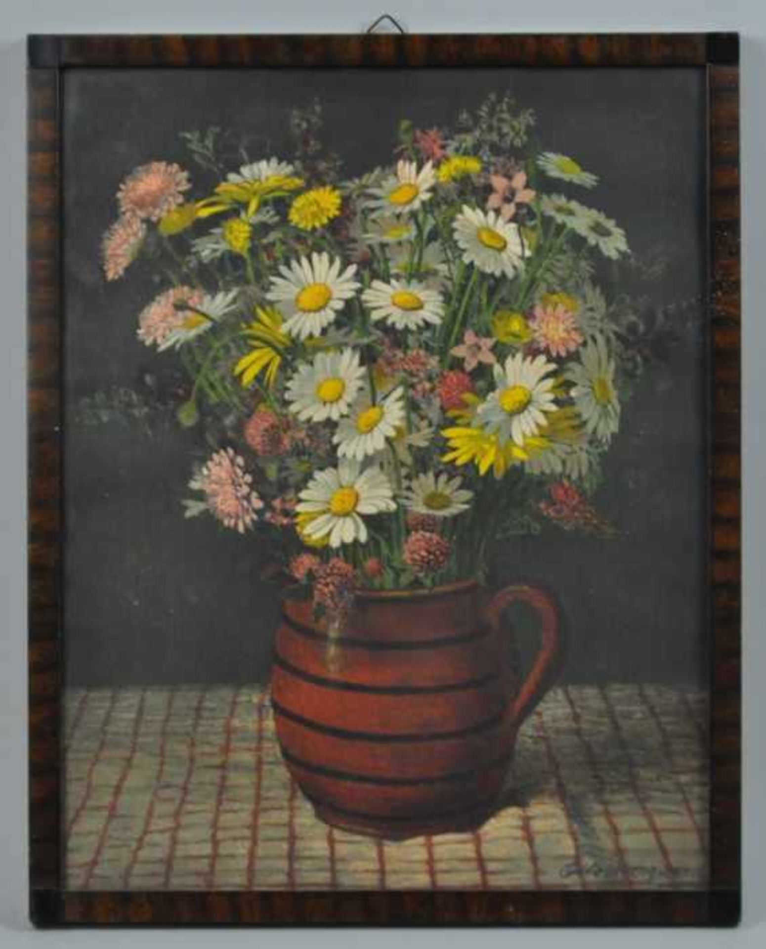 MARQUARD Otto (1928 Stolp - 2015 Celle) "Wieseblumen", mit Margeriten u. Kleeblüten, signiert mit - Bild 2 aus 2