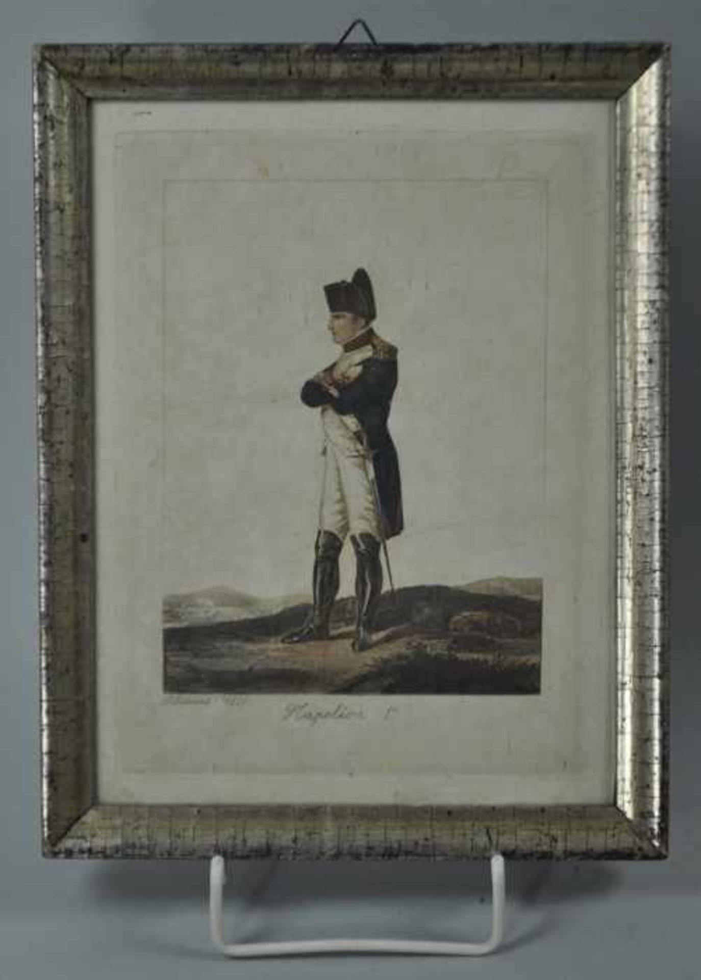 3 ANSICHTEN NAPOLEONICA bestehend aus "Napoleon 1er", Philibert-Louis Debucourt, Aquatinta, 20x14, - Bild 2 aus 3