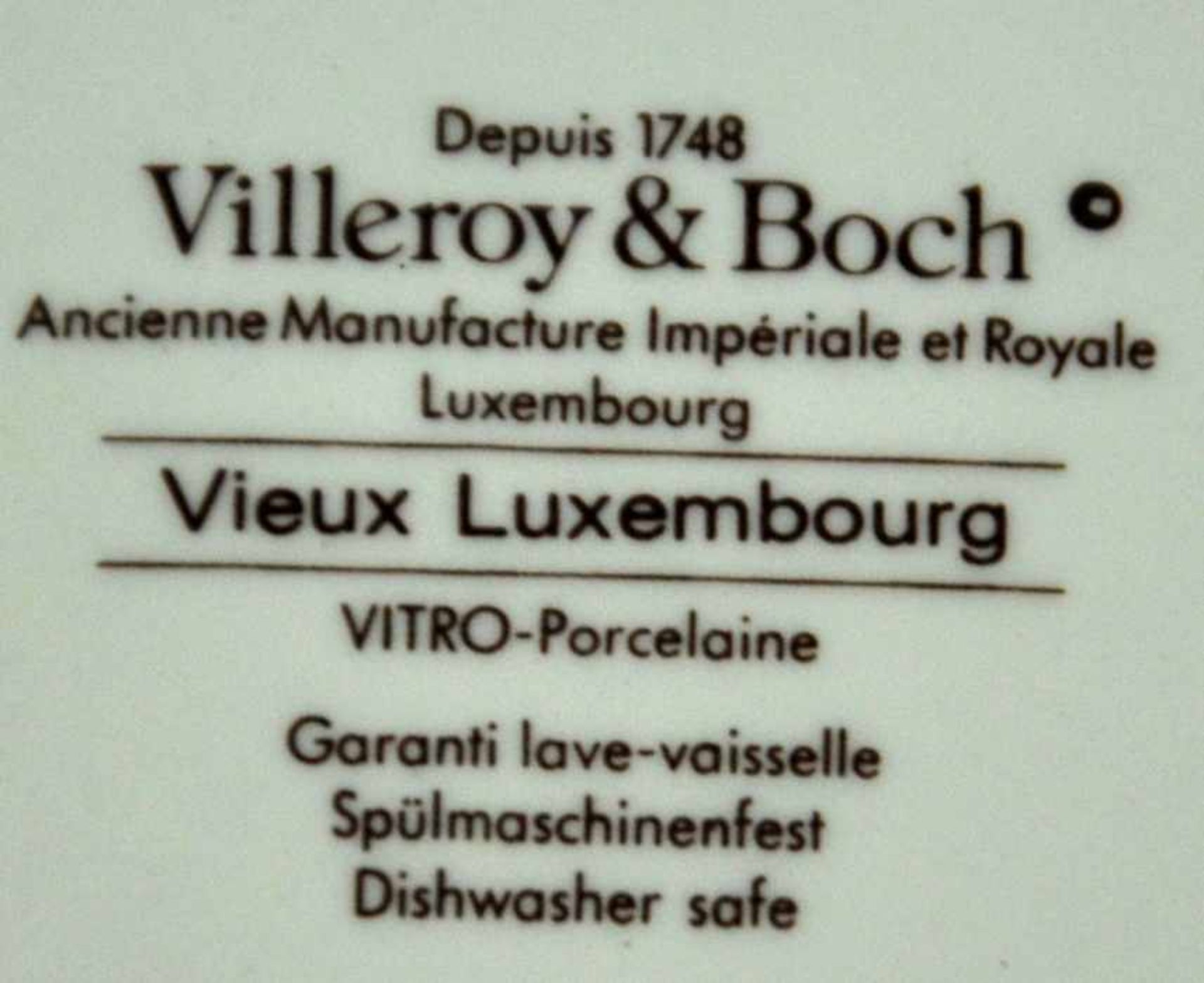 KAFFEESERVICE Vieux Luxemburg, Villeroy und Boch, für 6 Personen, bestehend aus 6 Gedecken, einer - Bild 2 aus 2