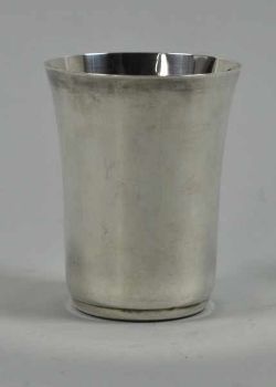 BECHER leicht nach oben hin ausgestellter Rand, WMF, Sterlingsilber, 116gr, H 9cm