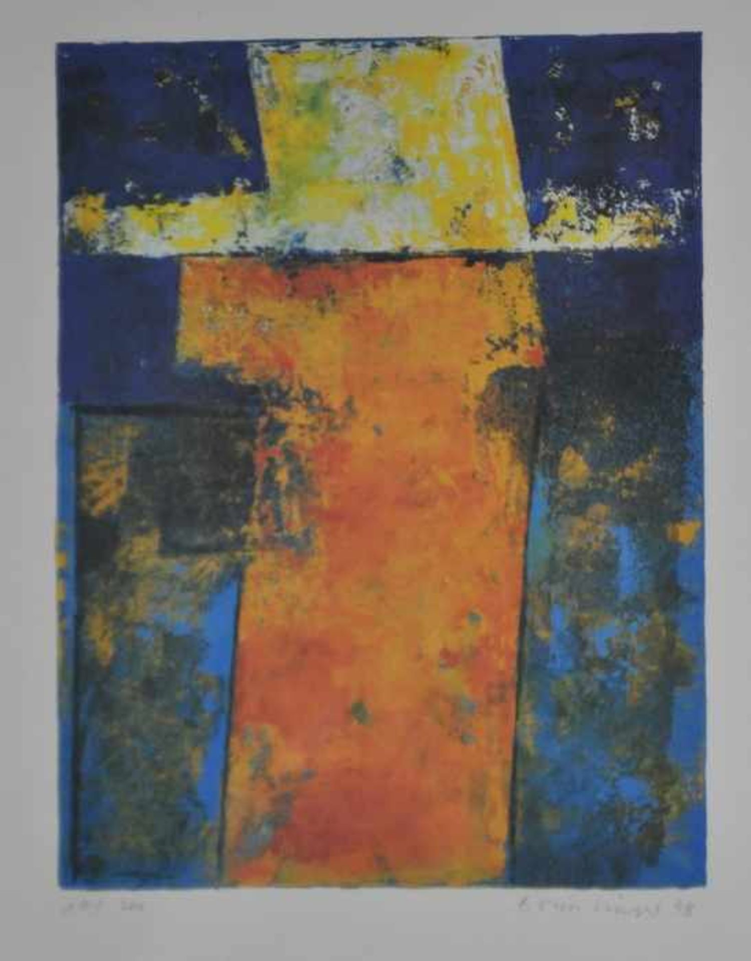 BREINLINGER Gerhard (1947 Konstanz) 3 Offsetlithographien, "Bucciamento"(1996), Ex. 70/200,