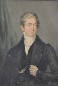 BAXTER George (1804 Lewes - 1867 London) "Sir Robert Peel", Halbportrait des ehemaligen