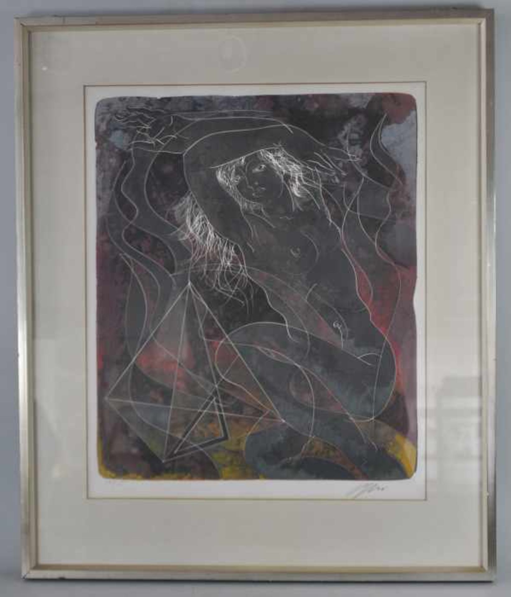 ERNI Hans (1909 - 2015 Luzern) "Die vier Elemente-das Feuer", Farblithographie, rechts unten - Bild 2 aus 3