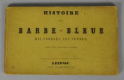 MÄRCHEN "Histoire de barbe-bleue qui égorgea ses femmes.", der Blaubart, Leipzig, Baumgaertner, 16