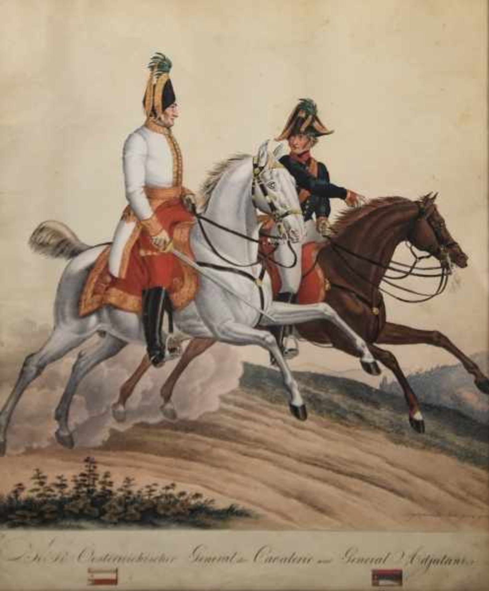 MILITÄR "K.K. Österreichischer Adel der Cavalerie und General Adjutant", Darstellung eines