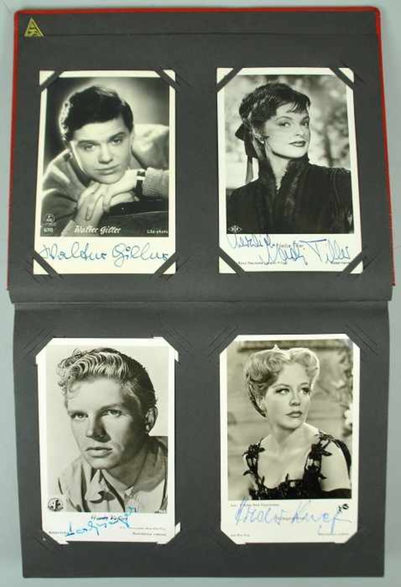 SAMMELALBUM mit Autographen von Künstlern 50er/70er Jahre, ca. 70 signierte Autogrammkarten von - Bild 10 aus 25
