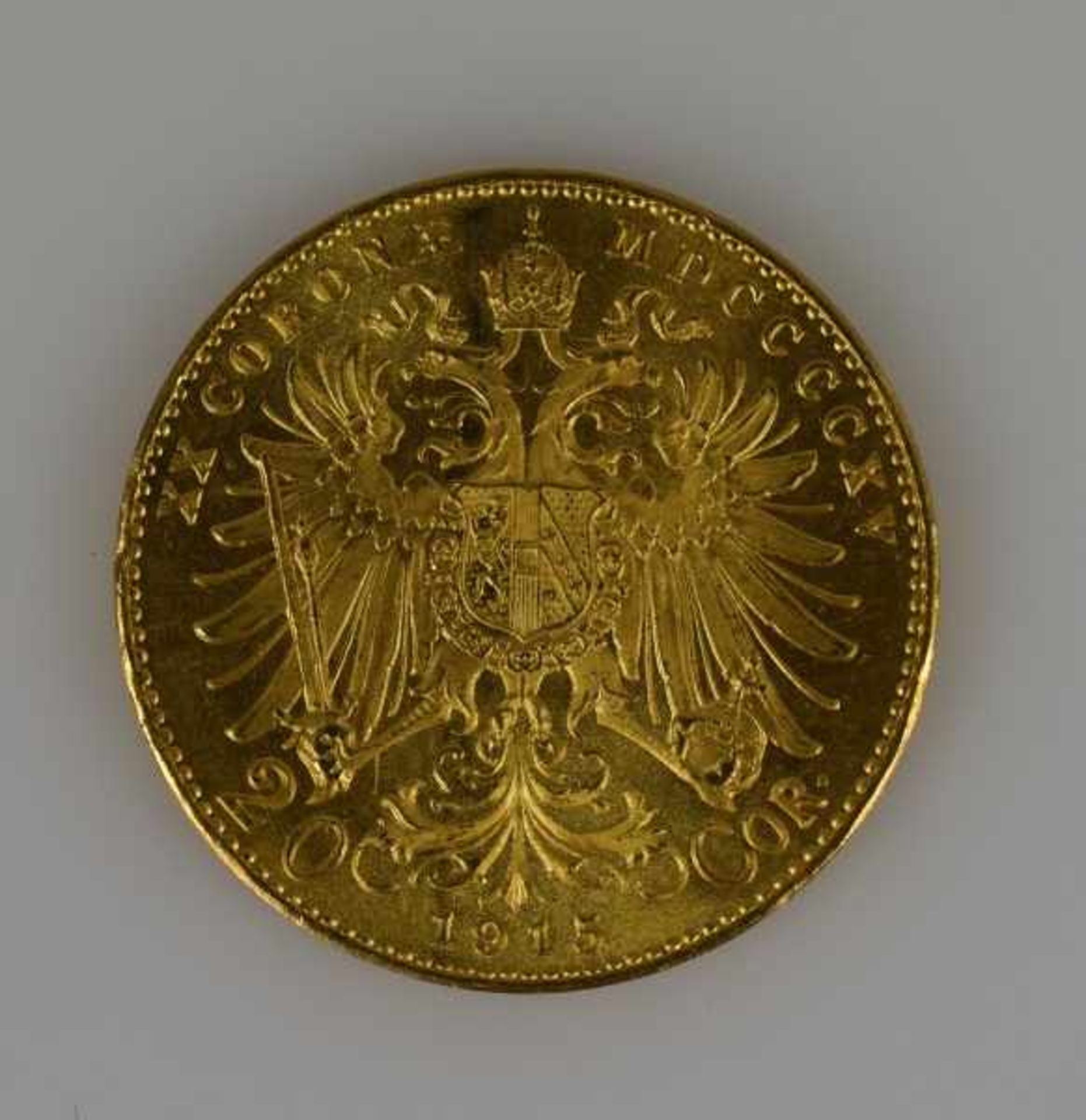 1 GOLDMÜNZE 20 Cor., Österreich, 6,75g