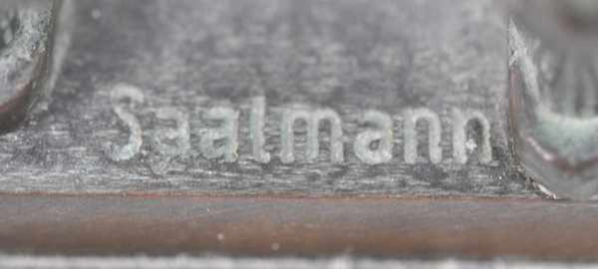 SAALMANN Erich (Anf. 20.Jh.) "Schmied mit Hammer u. Amboss, den Arm weit ausgeholt mit Hammer, - Image 5 of 5