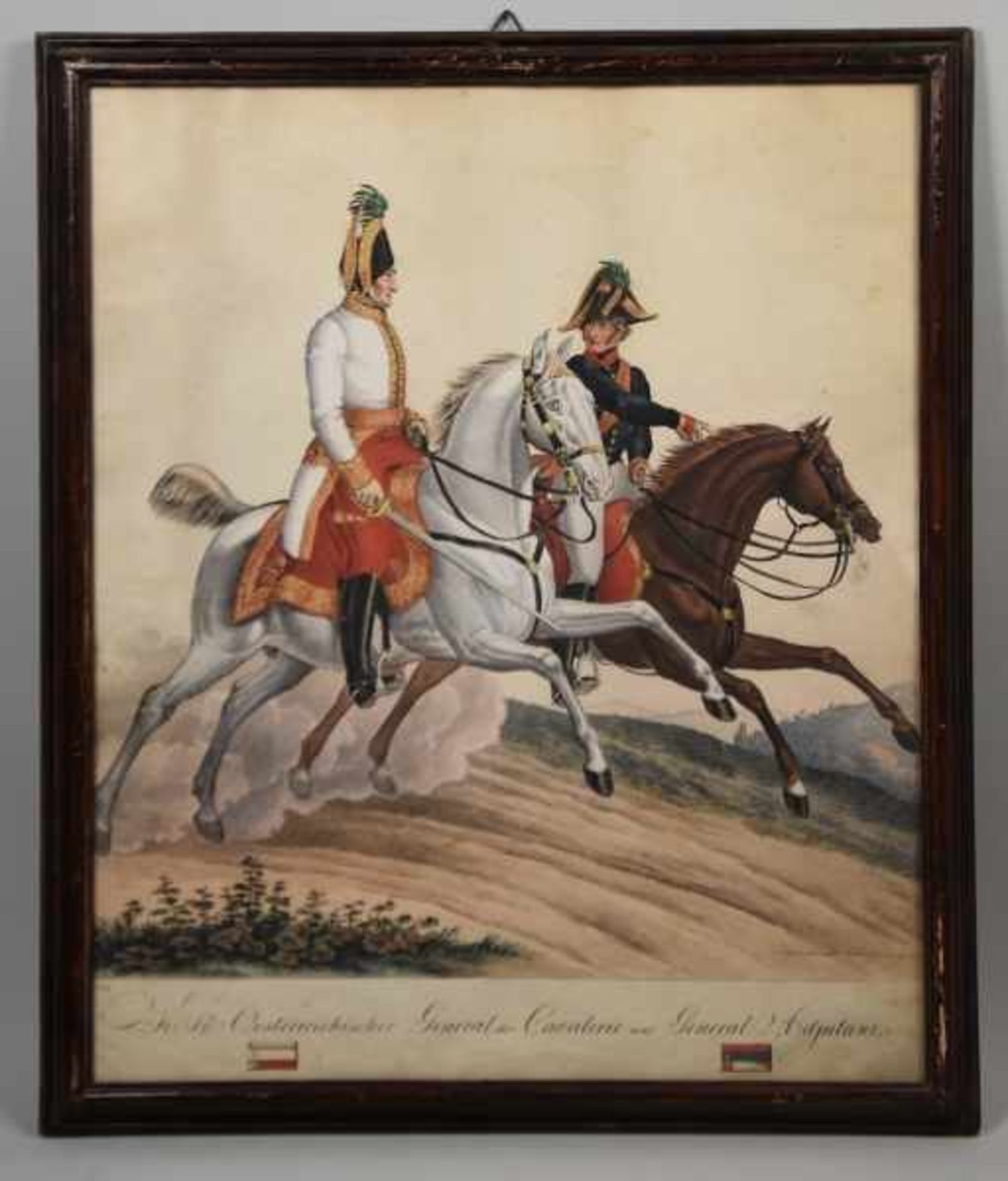 MILITÄR "K.K. Österreichischer Adel der Cavalerie und General Adjutant", Darstellung eines - Image 2 of 4