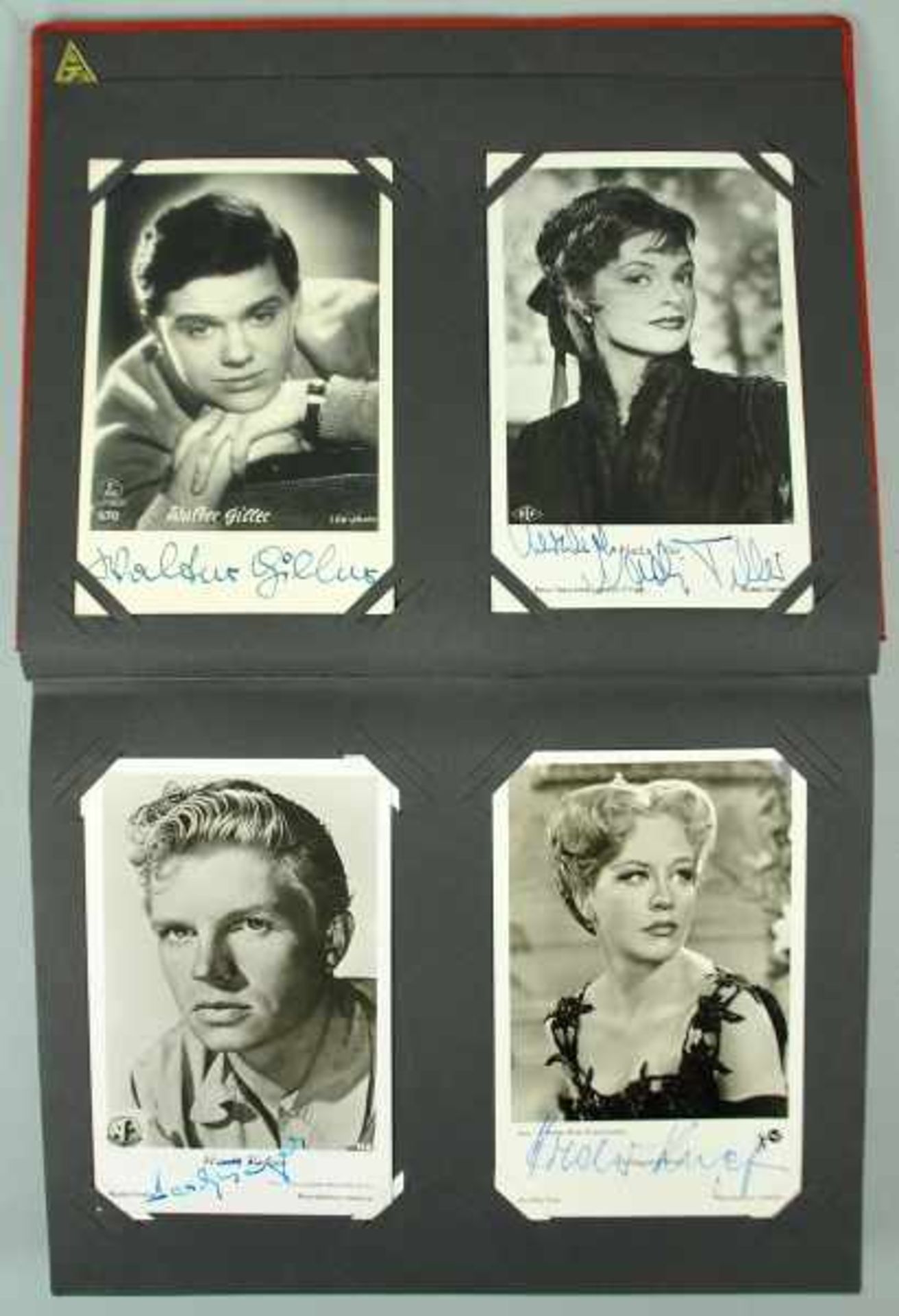 SAMMELALBUM mit Autographen von Künstlern 50er/70er Jahre, ca. 70 signierte Autogrammkarten von - Bild 11 aus 25