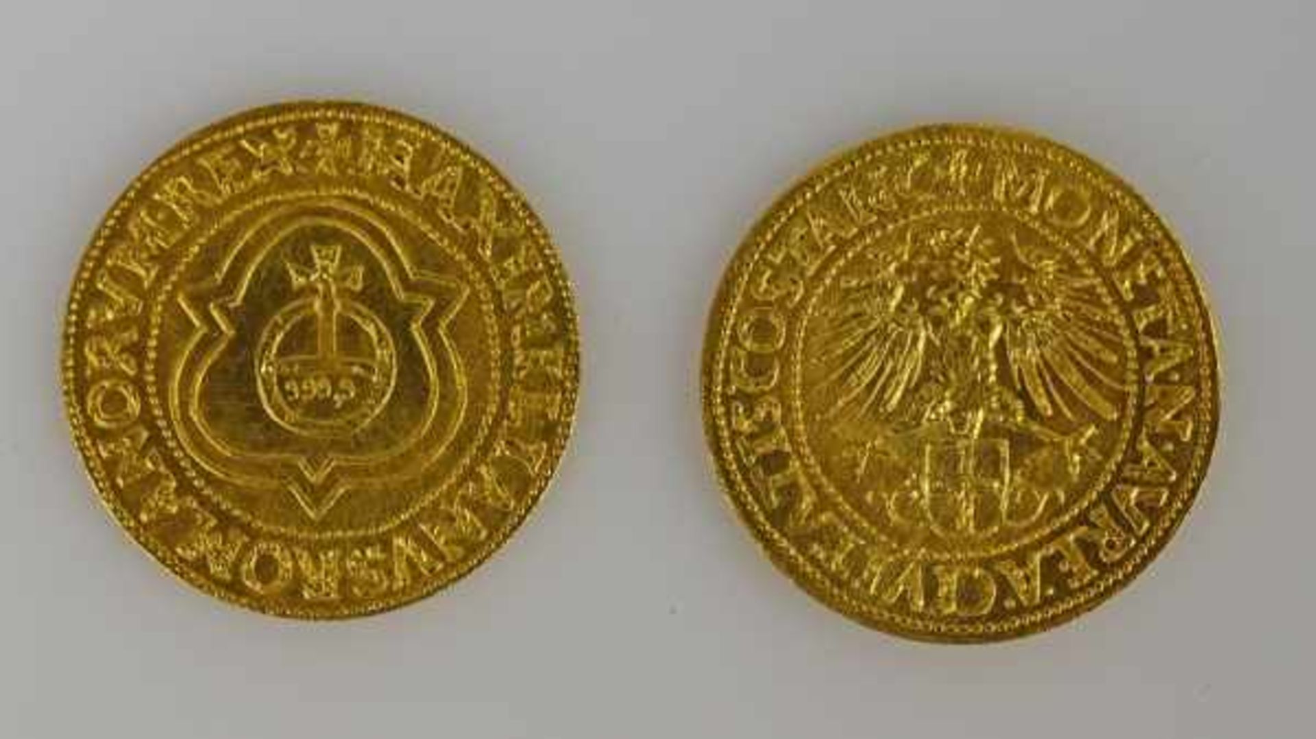 2 GOLDMEDAILLEN König Maximilian, 7,75g, Gold 999,9