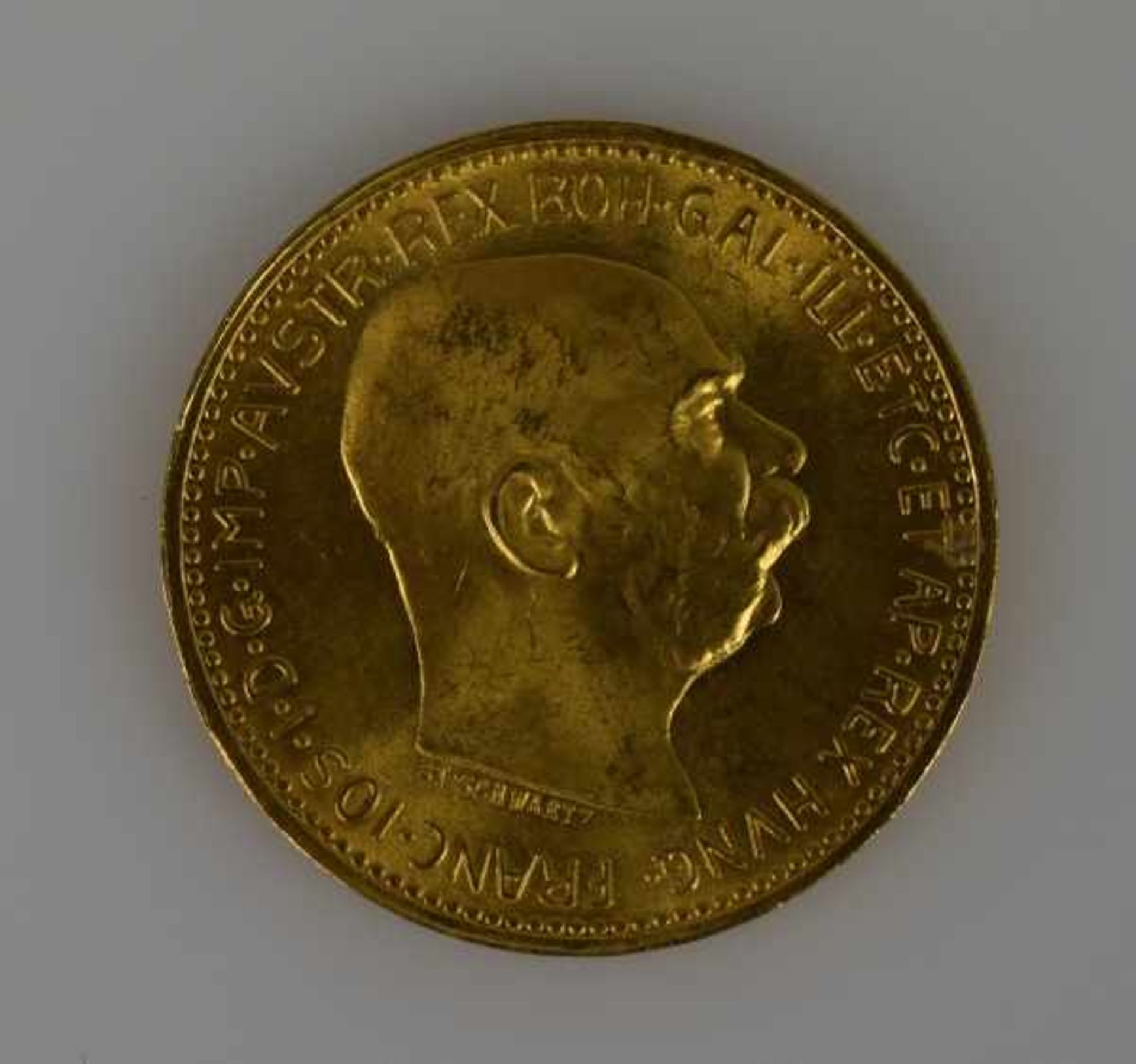 1 GOLDMÜNZE 20 Cor., Österreich, 6,75g - Bild 2 aus 2