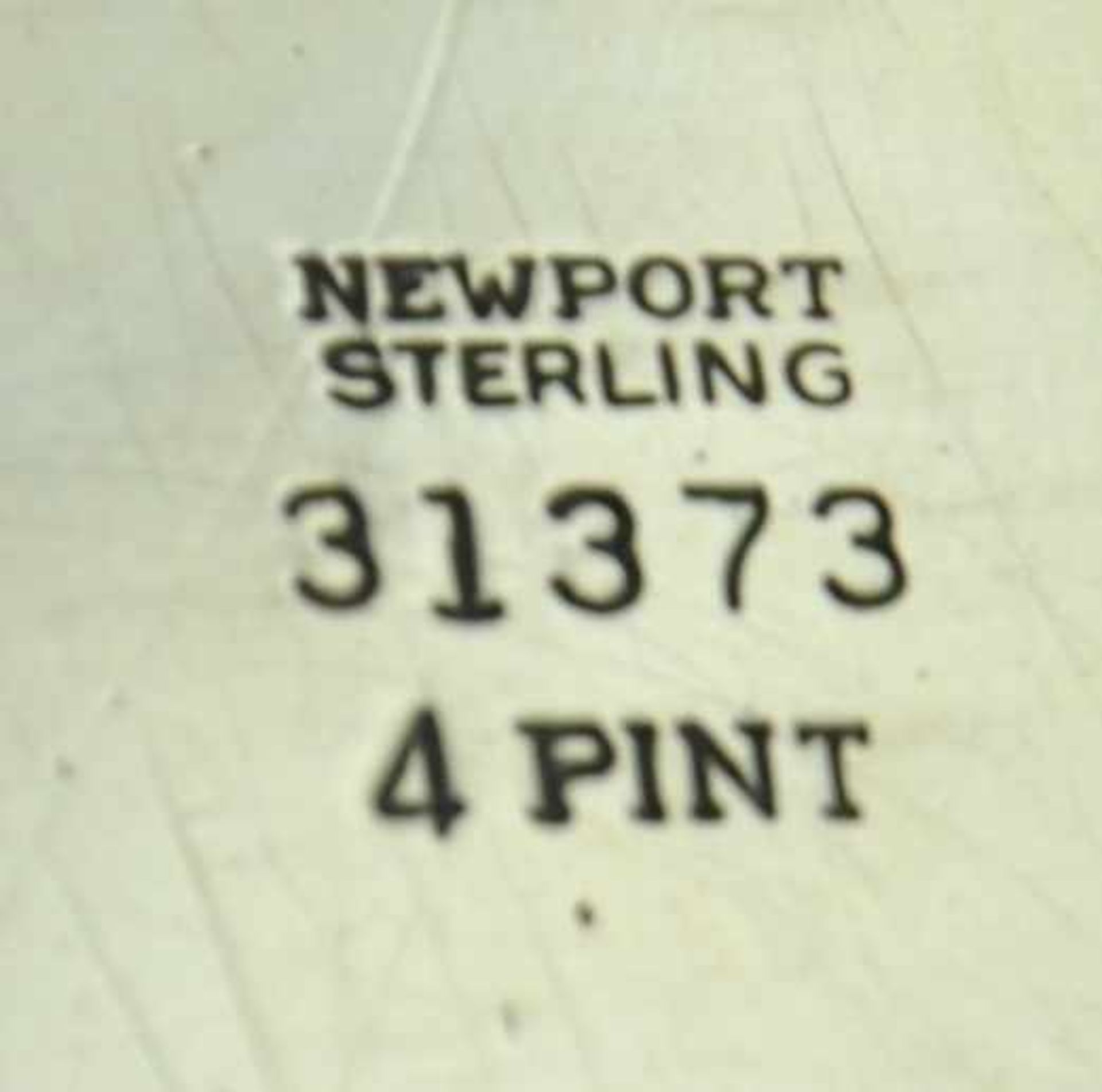 PITCHER 4 Pint Pitcher, nach Paul Revere, Newport Sterling, 529gr, H 19cm - Bild 3 aus 3