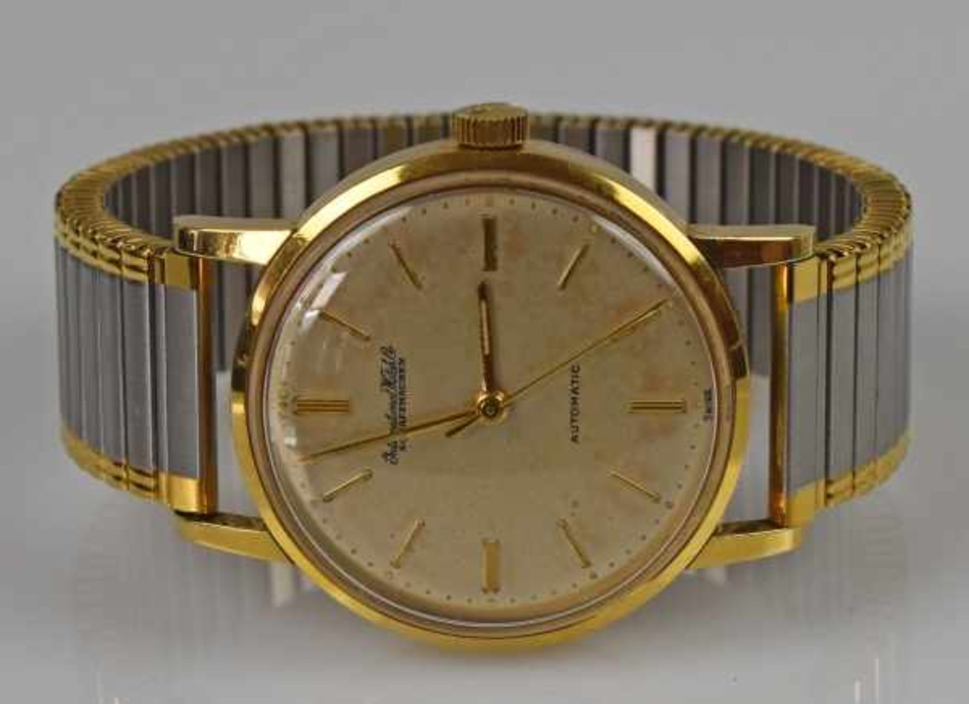 ARMBANDUHR IWC (International Watch Schaffhausen) Automatic, Goldgehäuse 18ct, Gehäusenummer - Bild 2 aus 3