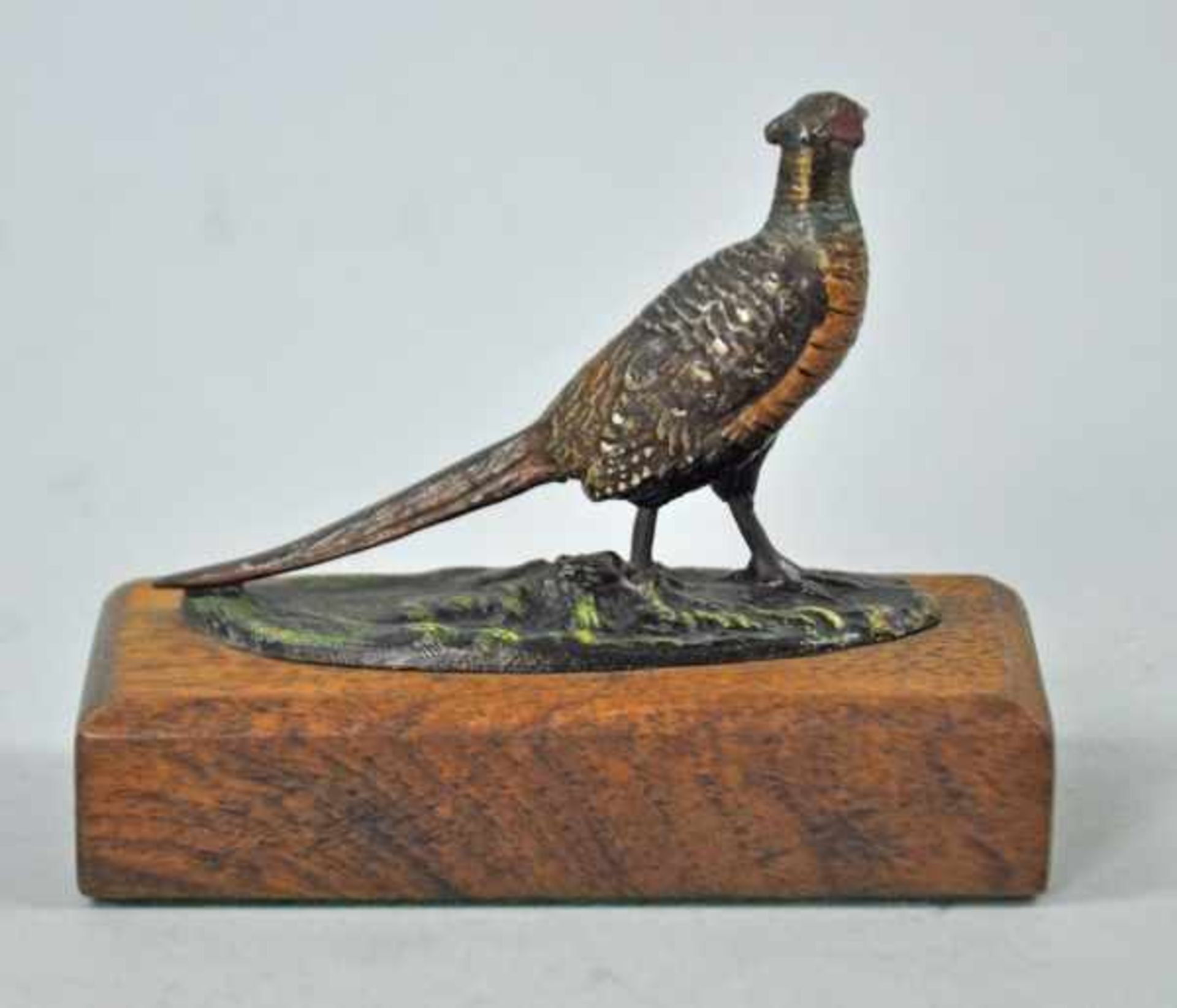 FASAN farbig staffiert, Wiener Bronze, 6x8x1cm - Image 2 of 2