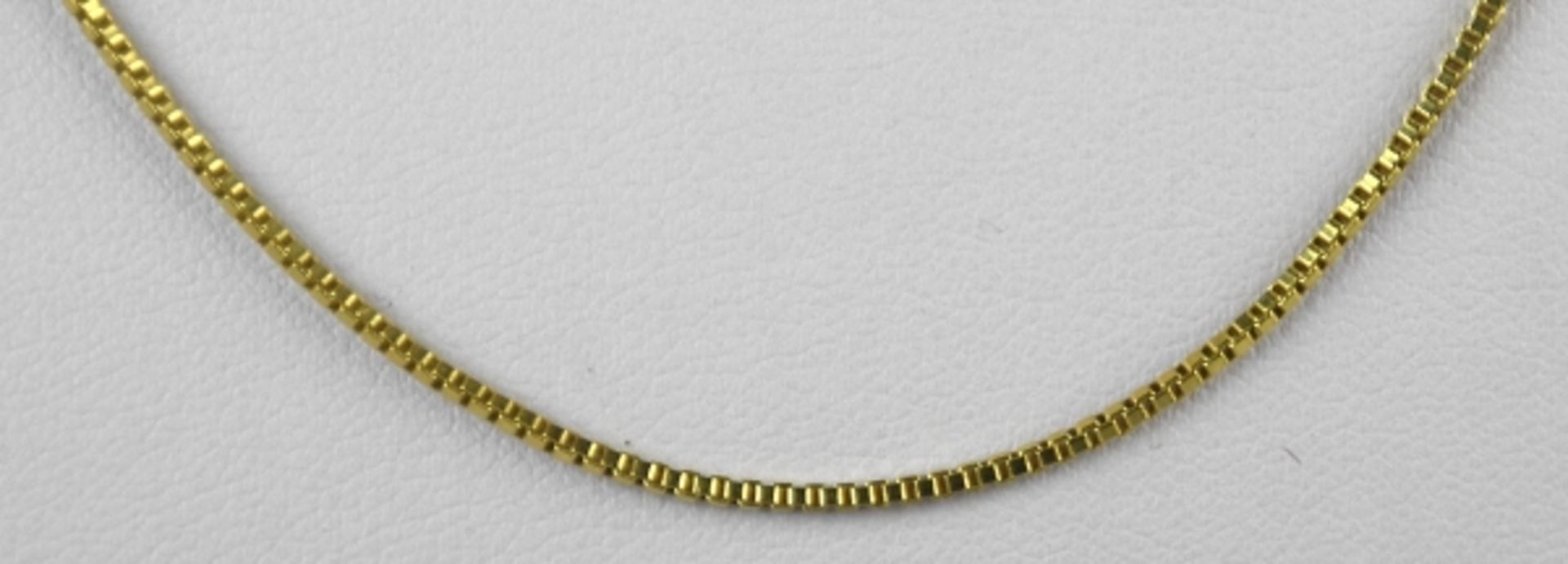 FEINE KETTE mit Ringverschluß, Gelbgold 14ct, 5,2g, L 54cm