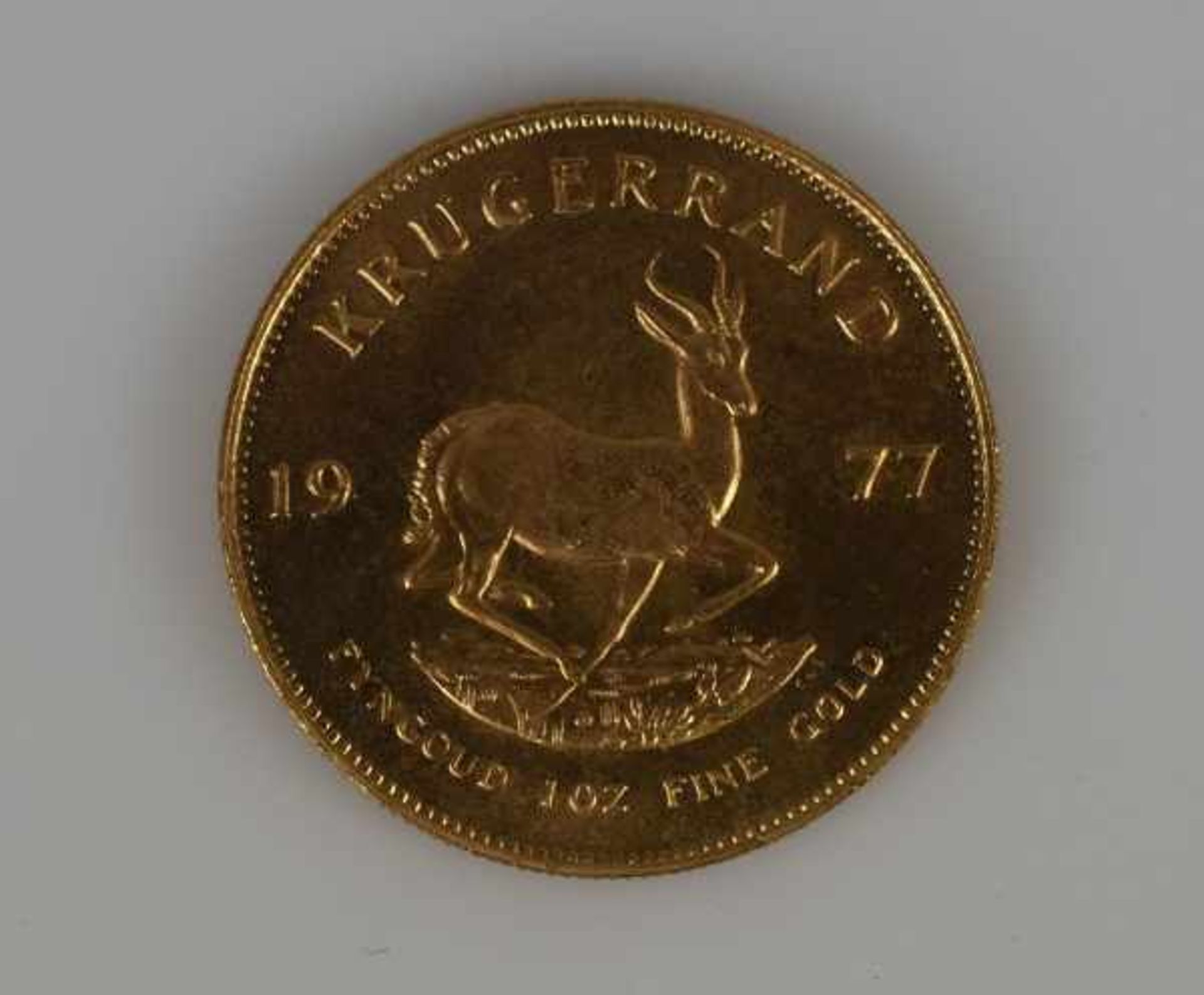 1 GOLDMÜNZE Krüger Rand, Südafrika 1977, 1oz,