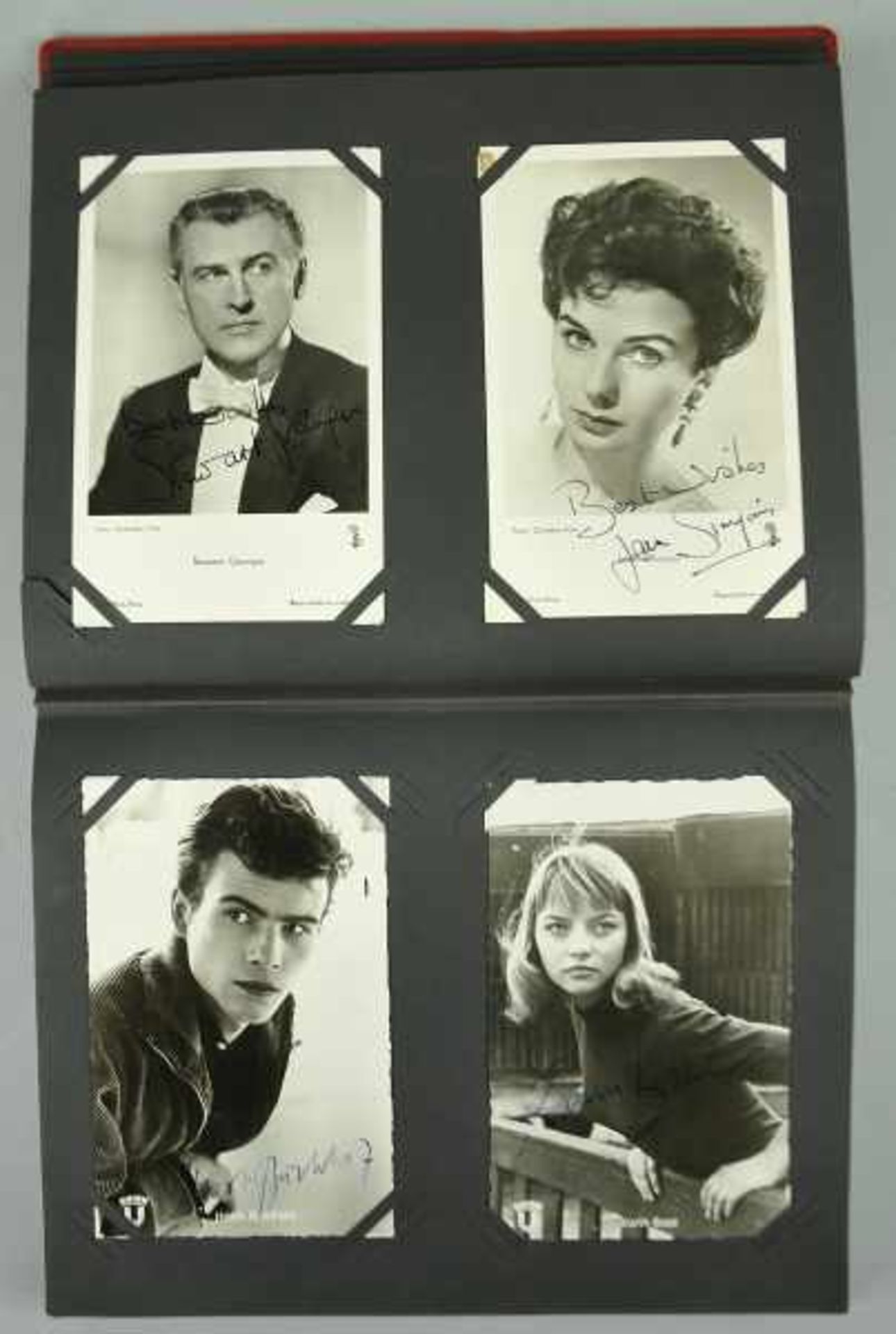SAMMELALBUM mit Autographen von Künstlern 50er/70er Jahre, ca. 70 signierte Autogrammkarten von - Bild 19 aus 25