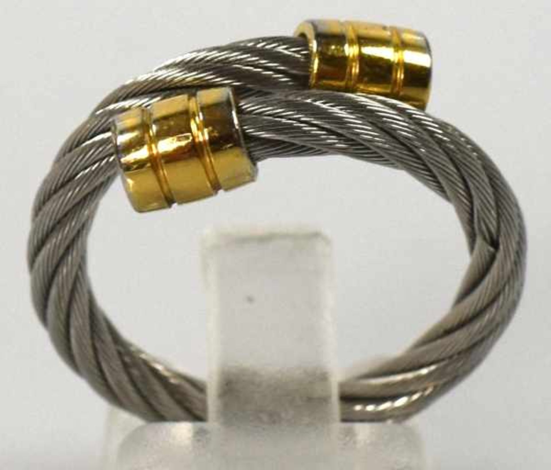 SCHMUCK-SET Philippe Charriol 3-teilig: Collier, Armband und Ring, in Seiloptik aus silberfarbenen - Image 8 of 13