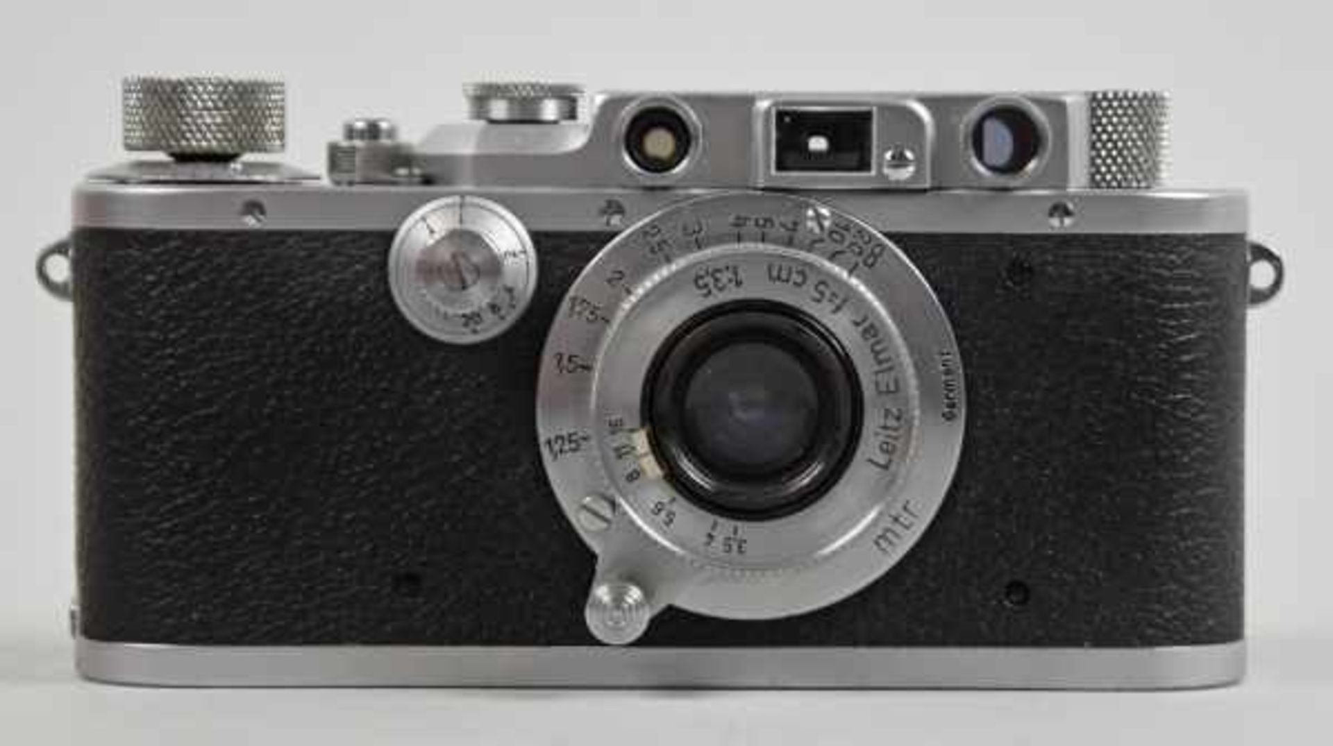 LEICA FOTOAPPARAT Typ IIIa, Chrom, Nr.337298, BJ 1939, Objektiv Elmar, 1:3,5/50, sehr guter Zustand, - Bild 2 aus 4