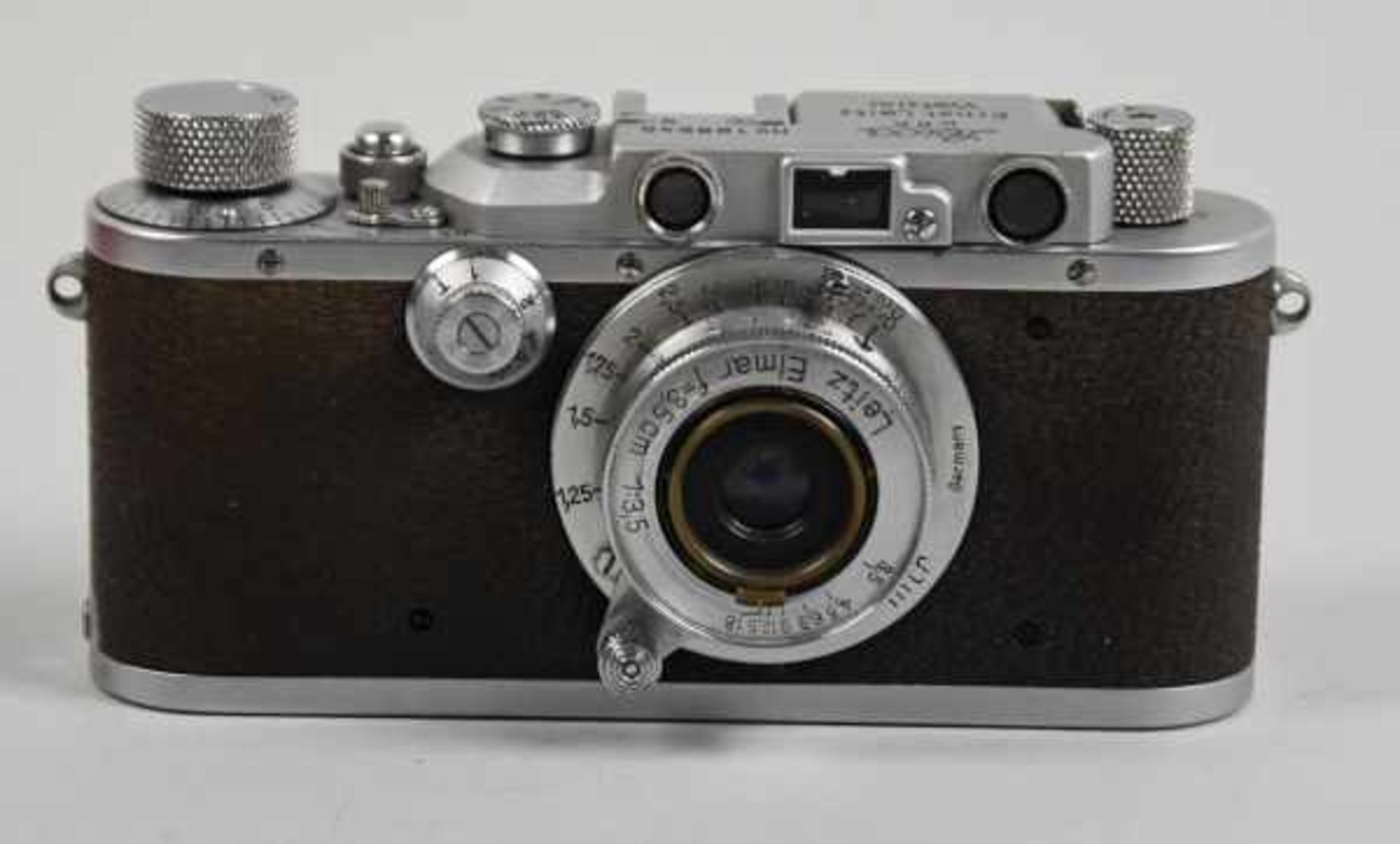 LEICA FOTOAPPARAT Typ III, Chrom, Nr.198242, BJ 1936, Objektiv Elmar, 1:3,5/35, O- Nr. 677819, - Bild 2 aus 4
