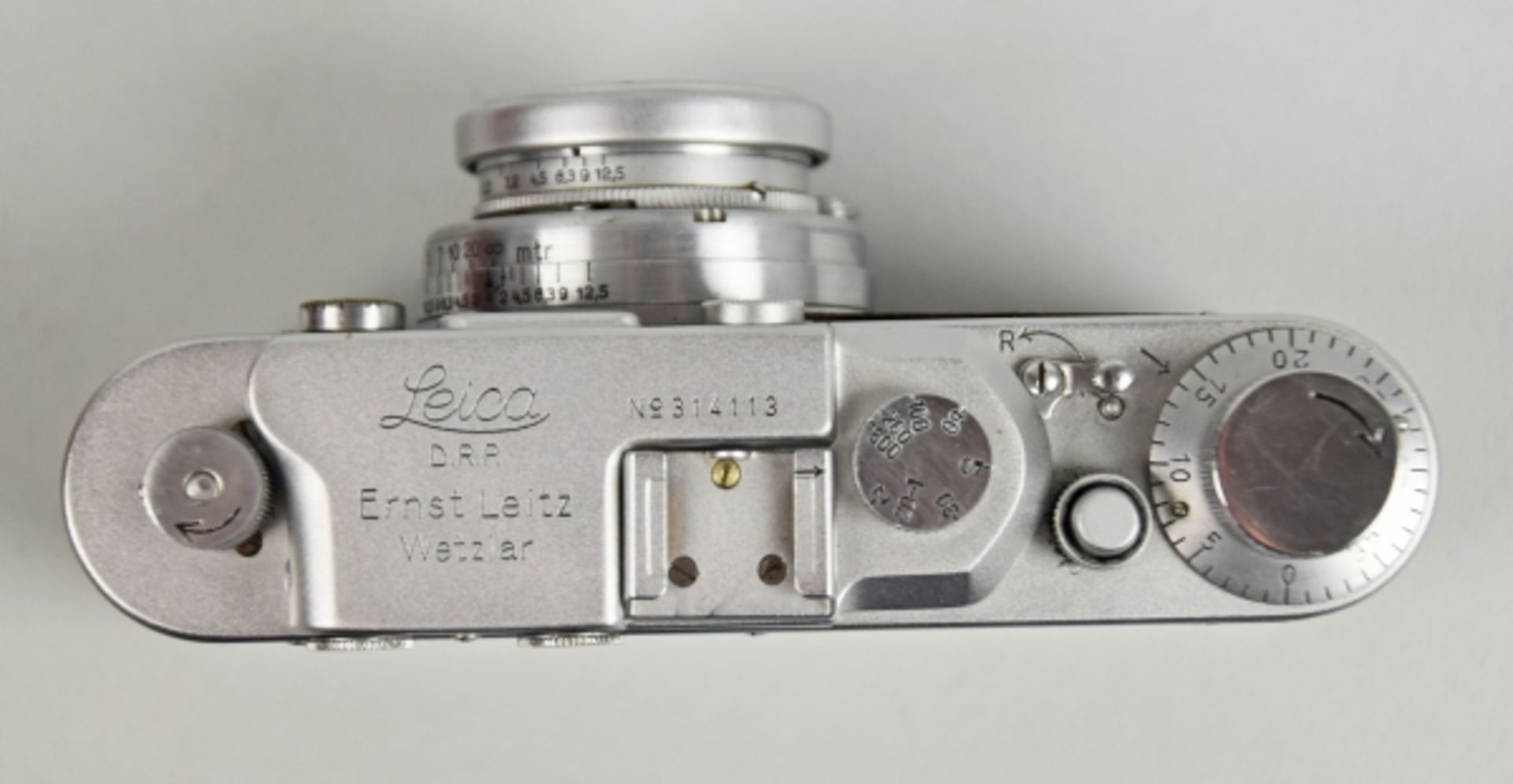 LEICA FOTOAPPARAT Typ II, Chrom, Nr.314113, BJ 1939, Objektiv Summar 1934, 1:2/ 50- Nr. 268261, - Bild 3 aus 4