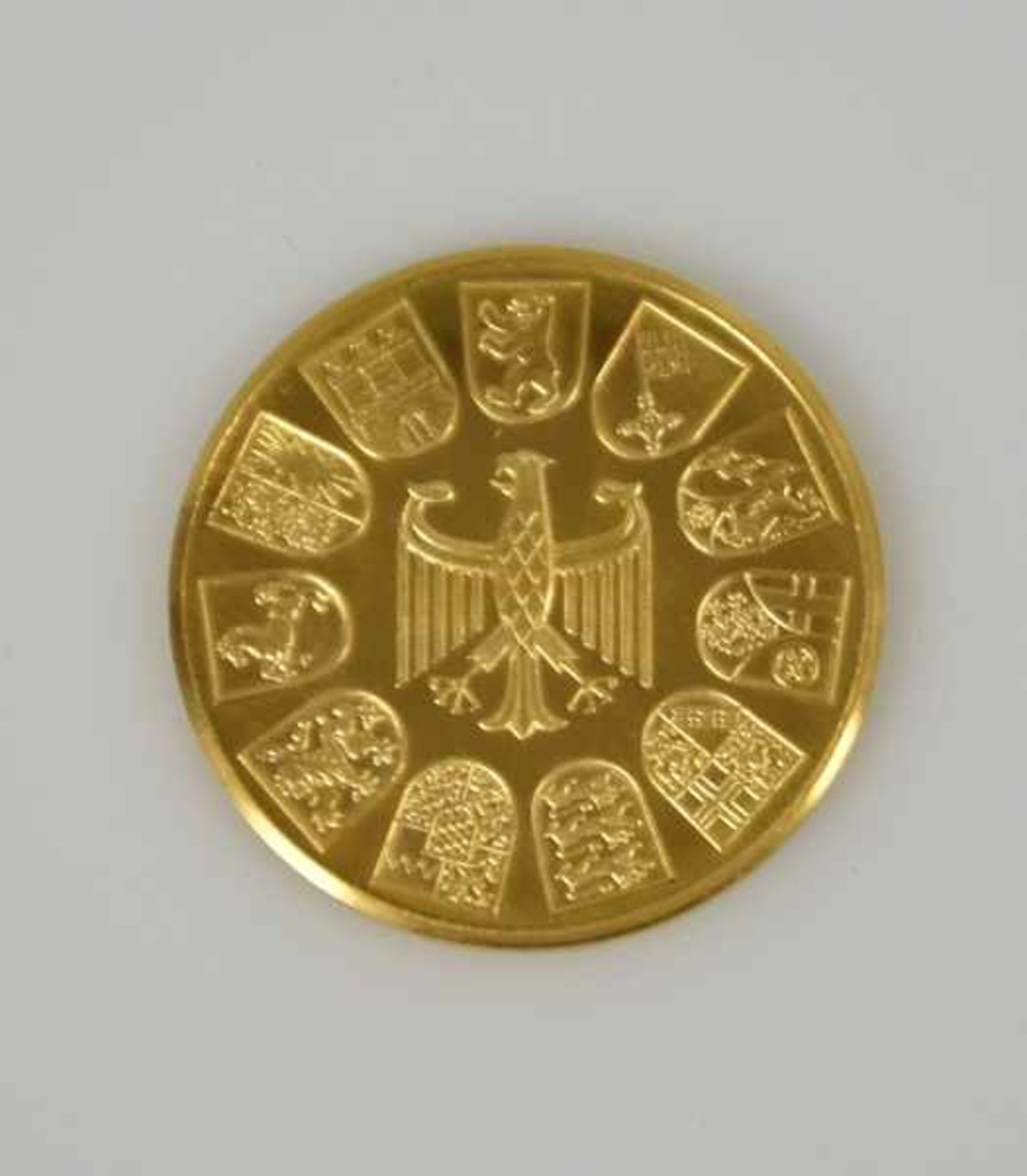 GOLDMÜNZE "Die Stadt der Kirchen, Ehningen Donau" Gold 986 9,78g, D 26mm