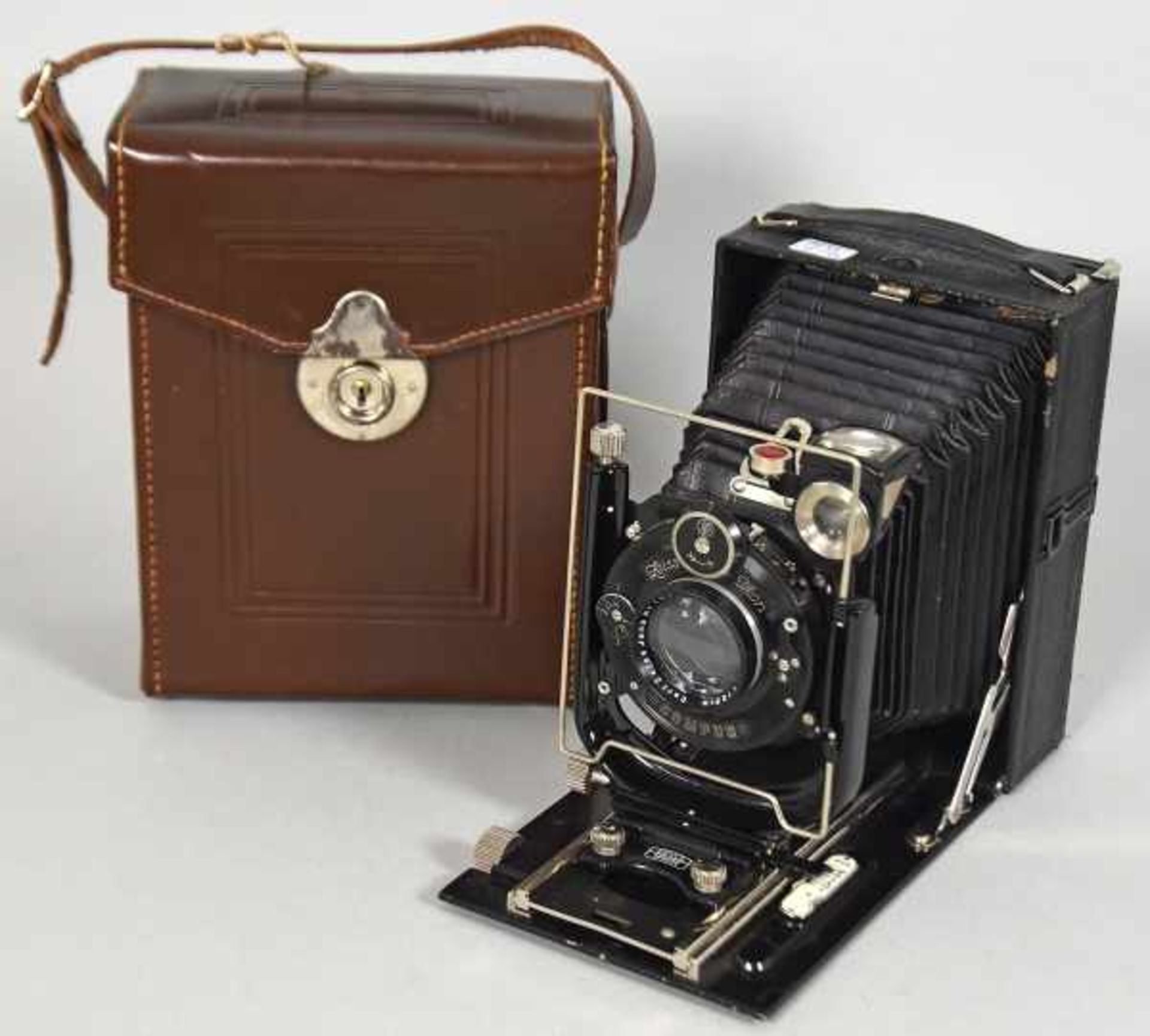 ZEISS-IKON Konvolut aus 3 Fotoapparaten, Box Tengor, Bj. ca. 1935, Objektiv Frontar; und 9x12cm, Nr. - Bild 2 aus 4