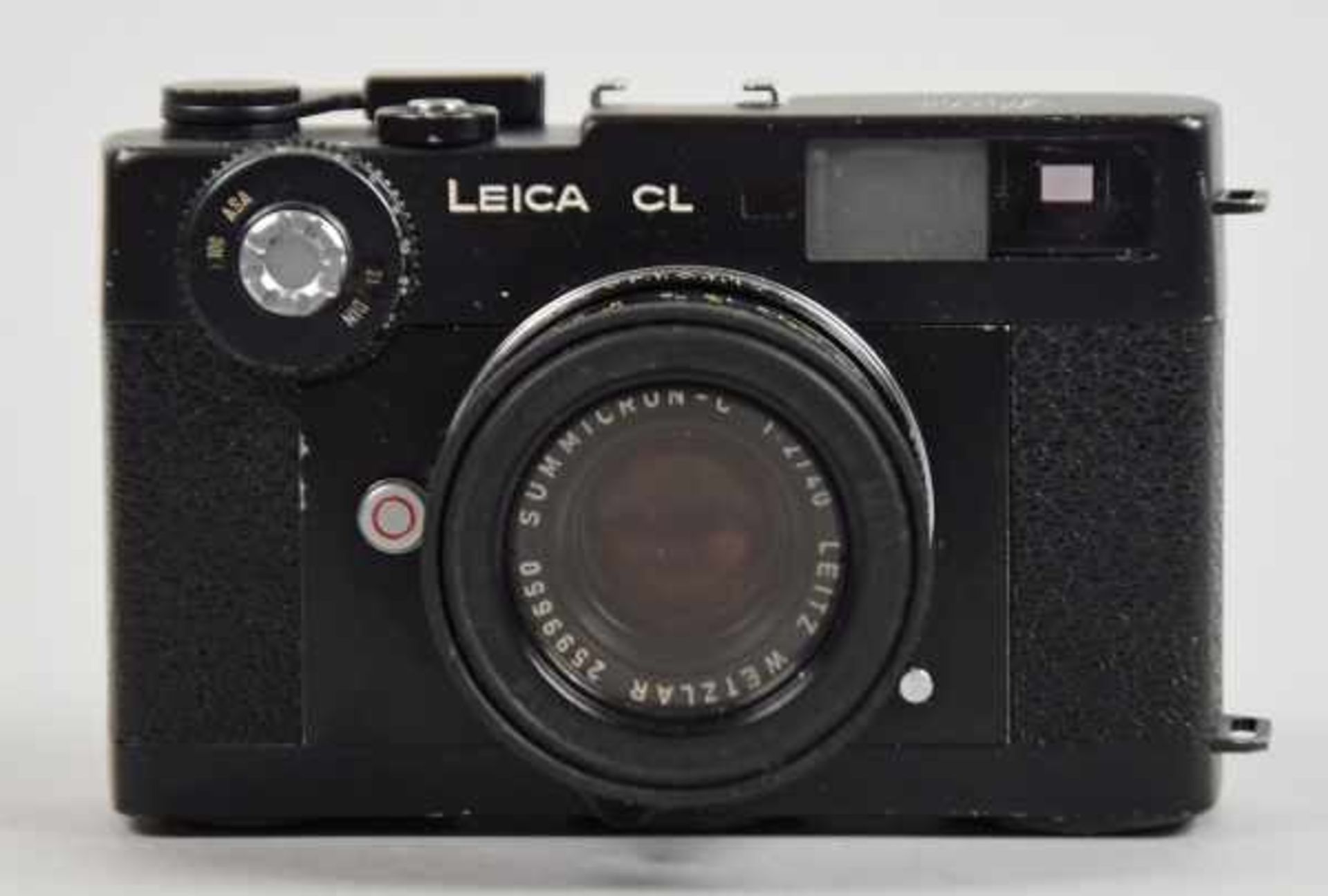 LEICA FOTOAPPARAT Typ CL, Nr.1399193, BJ 1974, Objektiv Summicron-C, 1:2/40, O.Nr. 2599650, sehr