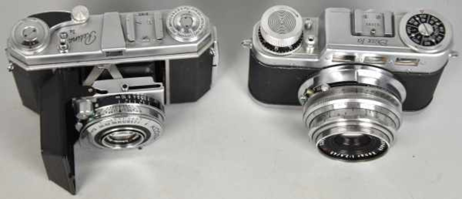 4 FOTOAPPARATE Konvolut, Kodak Retina Ia, Nr. 811872, Bj. ca. 1953, Objektiv Xenar, 1:3,5/50, Nr. - Bild 4 aus 4