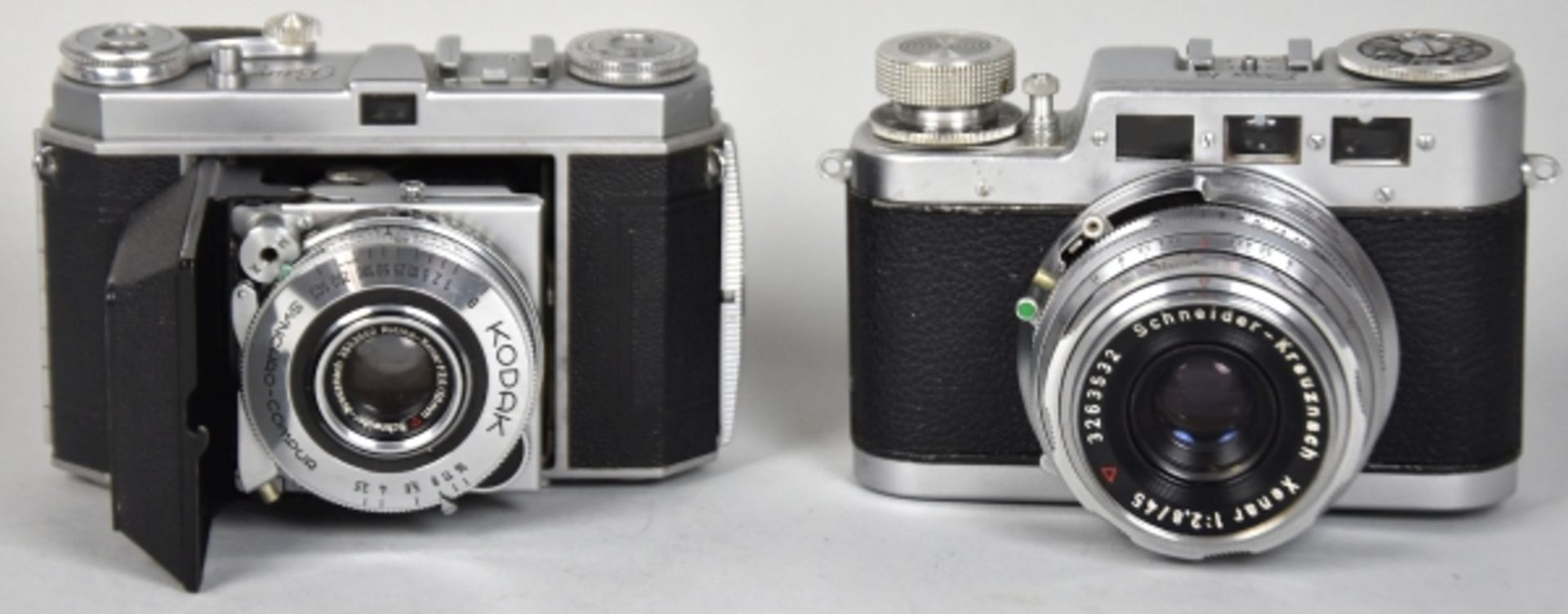 4 FOTOAPPARATE Konvolut, Kodak Retina Ia, Nr. 811872, Bj. ca. 1953, Objektiv Xenar, 1:3,5/50, Nr. - Bild 3 aus 4