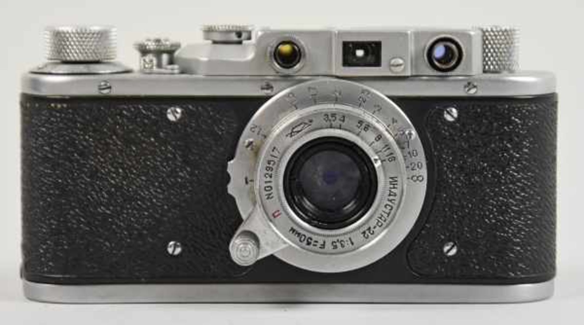 ZORKI FOTOAPPARAT Leica Nachbau Typ Zorki, Nr.581664, 1:3,5/50, O.Nr. 129517, Mod.II, sehr guter