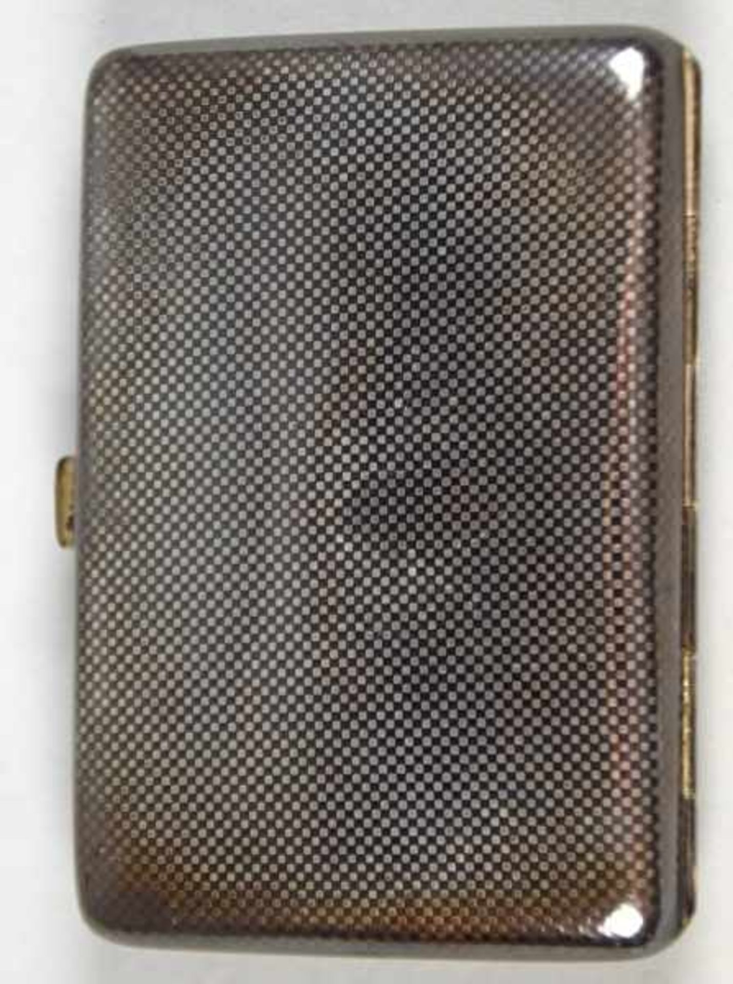 ZIGARETTENETUI rechteckige Form, Oberfläche mit ziseliertem Dekor, Innenvergoldung, Robert Kraft, - Bild 4 aus 5
