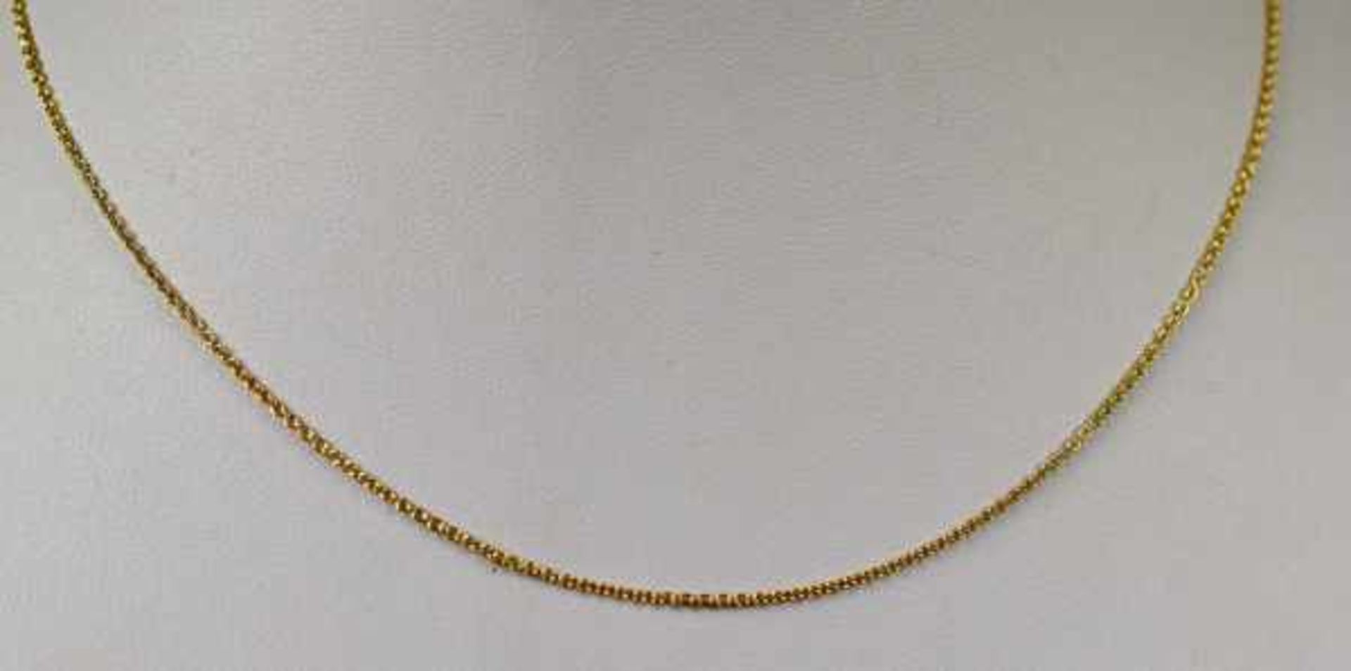 SCHMUCK-LOT 3tlg., feine Halskette, L 42cm, Kette mit Zuchtperlenanhänger, Gelbgold 18ct, ges. 5,3g,