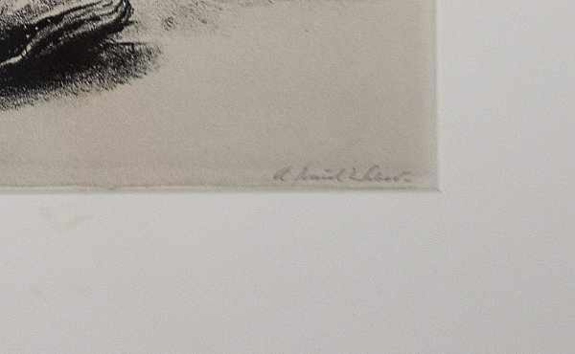 WEBER Andreas Paul (1893 Arnstadt - 1980 Schretstaken) "Maus auf einem Berg von Schuhen", Litho in - Bild 3 aus 3