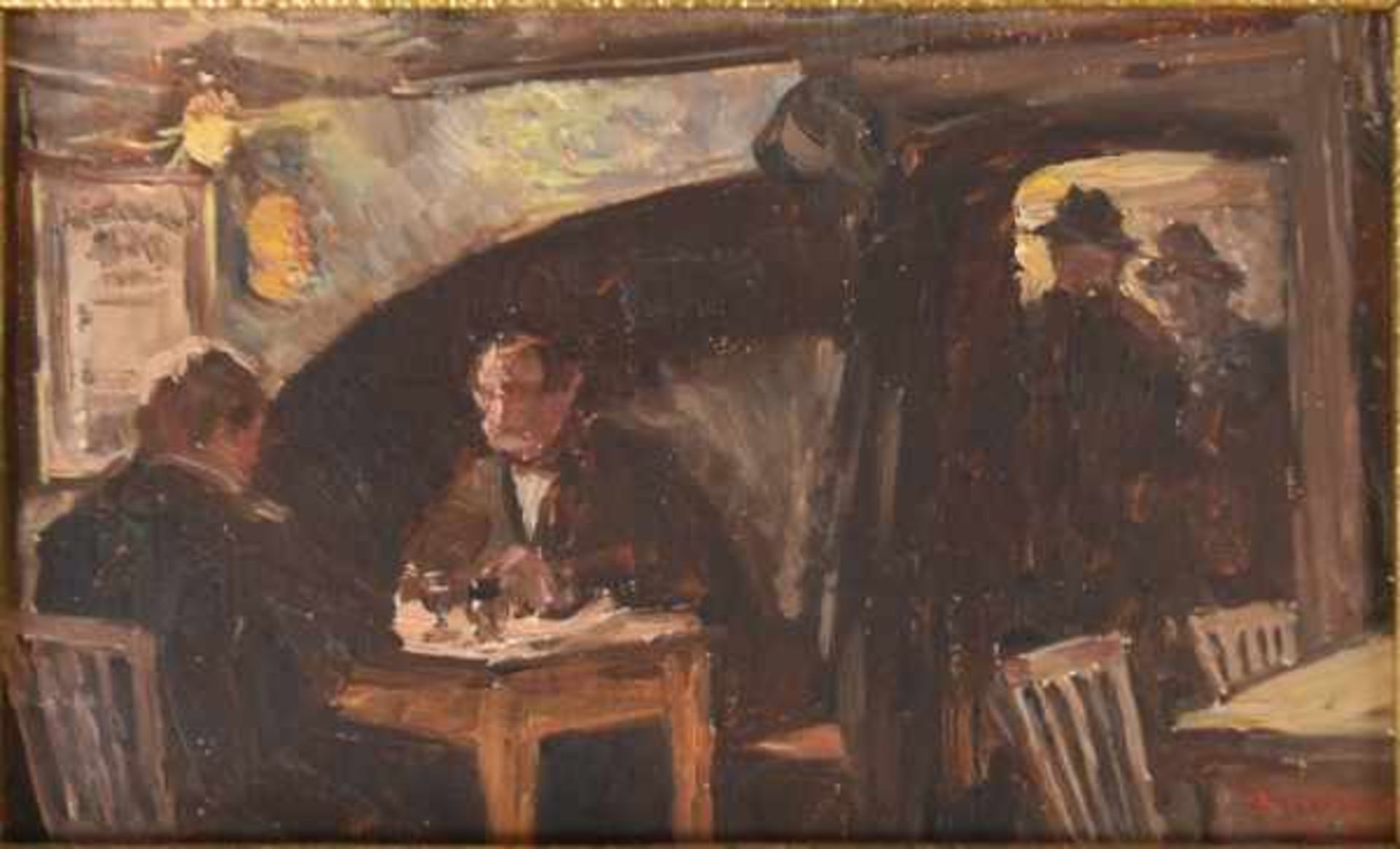HOEHN Louis (19./20. Jh), zwei Gemälde: "Lutter u. Wegner Blick vom hinteren Keller zum - Image 2 of 7