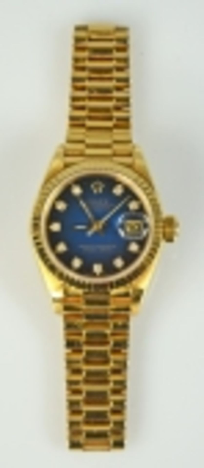 DAMEN-ROLEX Oyster Perpetual Date Just, Chronometer, Automatik, Goldgehäuse mit passendem - Bild 3 aus 5