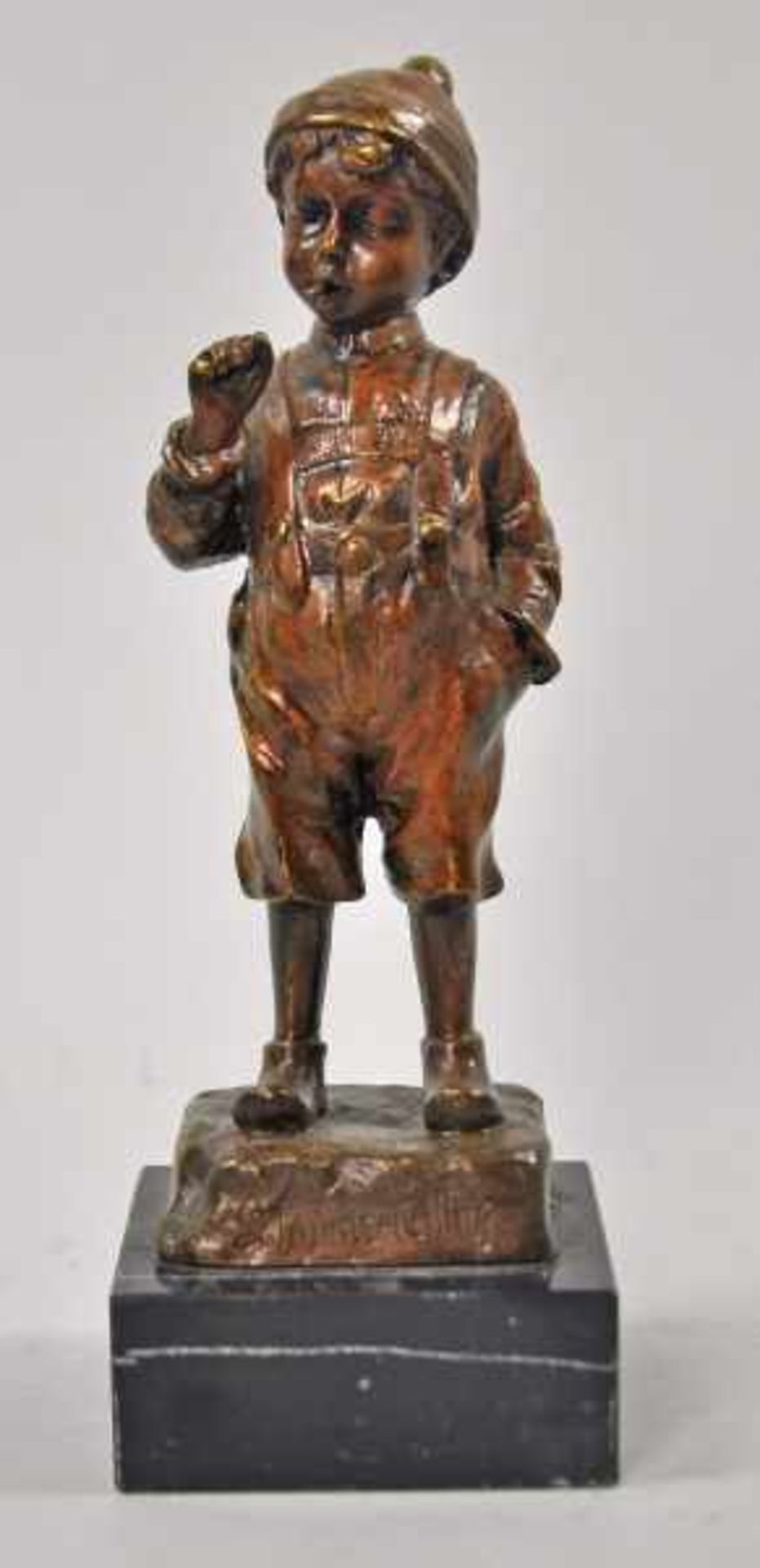 SCHMIDT-FELLING Julius Paul (1835 Berlin - 1920) "Junge mit Zigarette", eine Hand in der