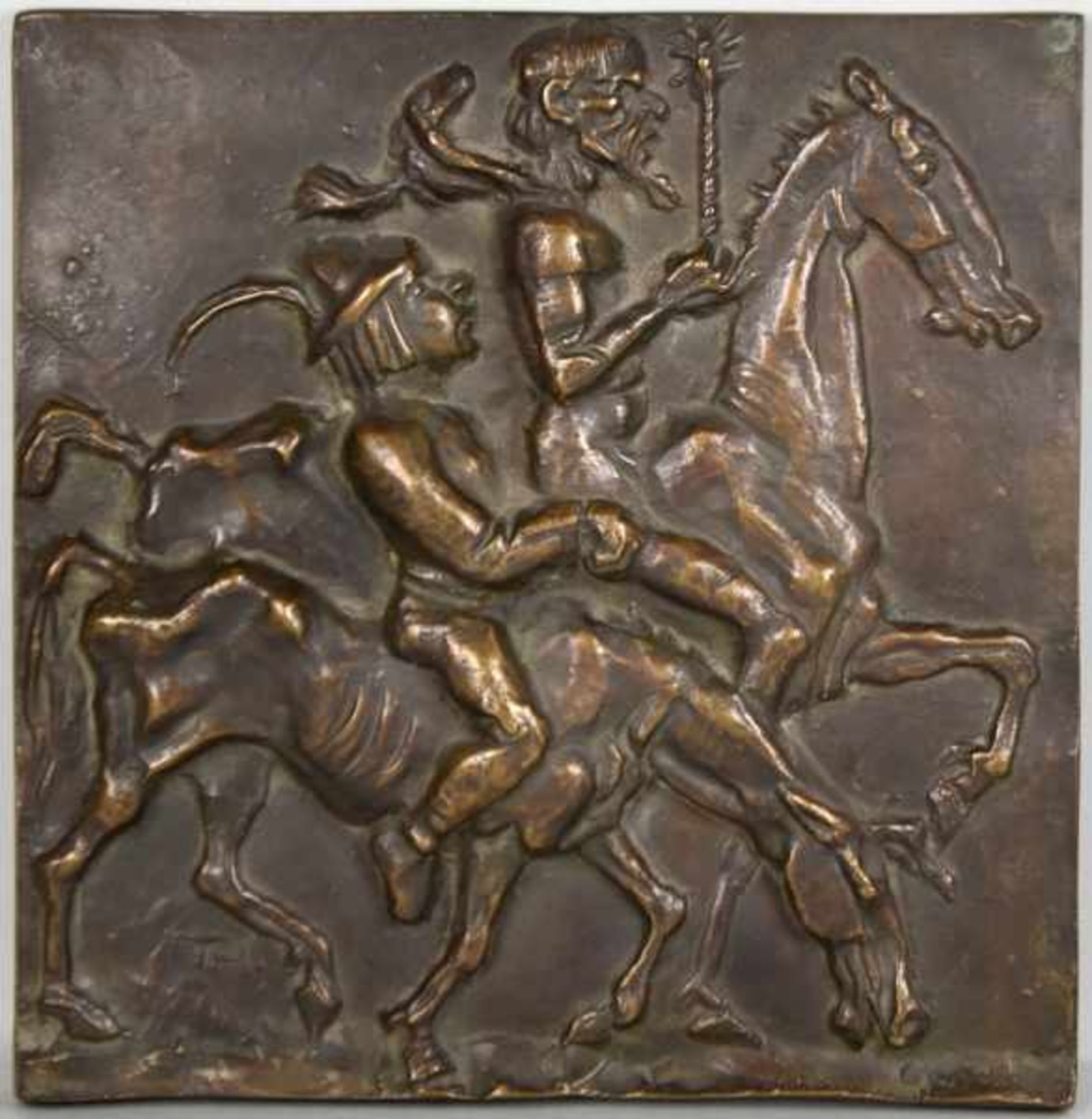 THORAK Josef (1889 Salzburg - 1952 Bad Endorf) "Don Quichotte", Bronzerelief, signiert "TH" links
