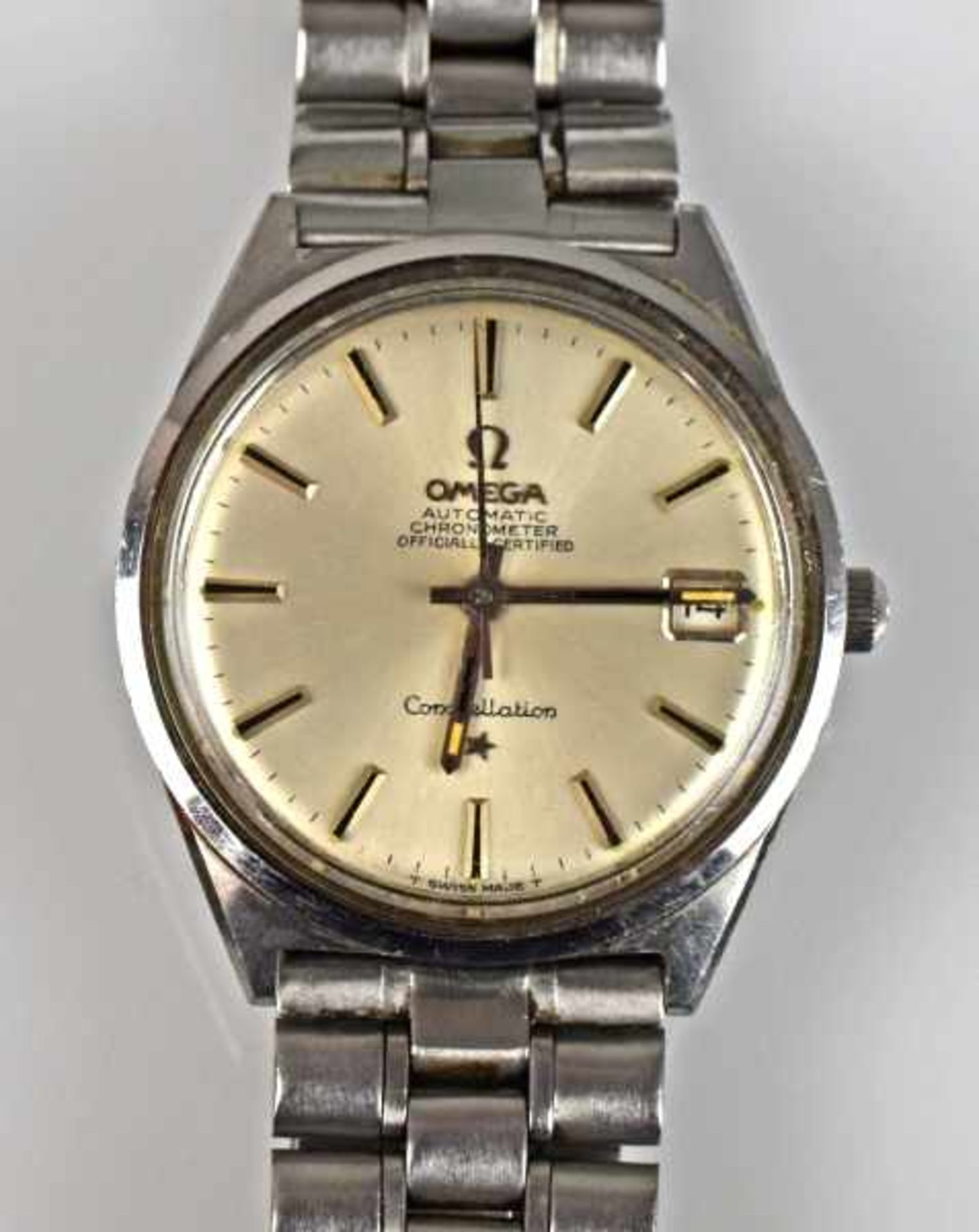 ARMBANDUHR OMEGA Constellation, Automatic, Chronometer, officially certified, rundes Stahlgehäuse